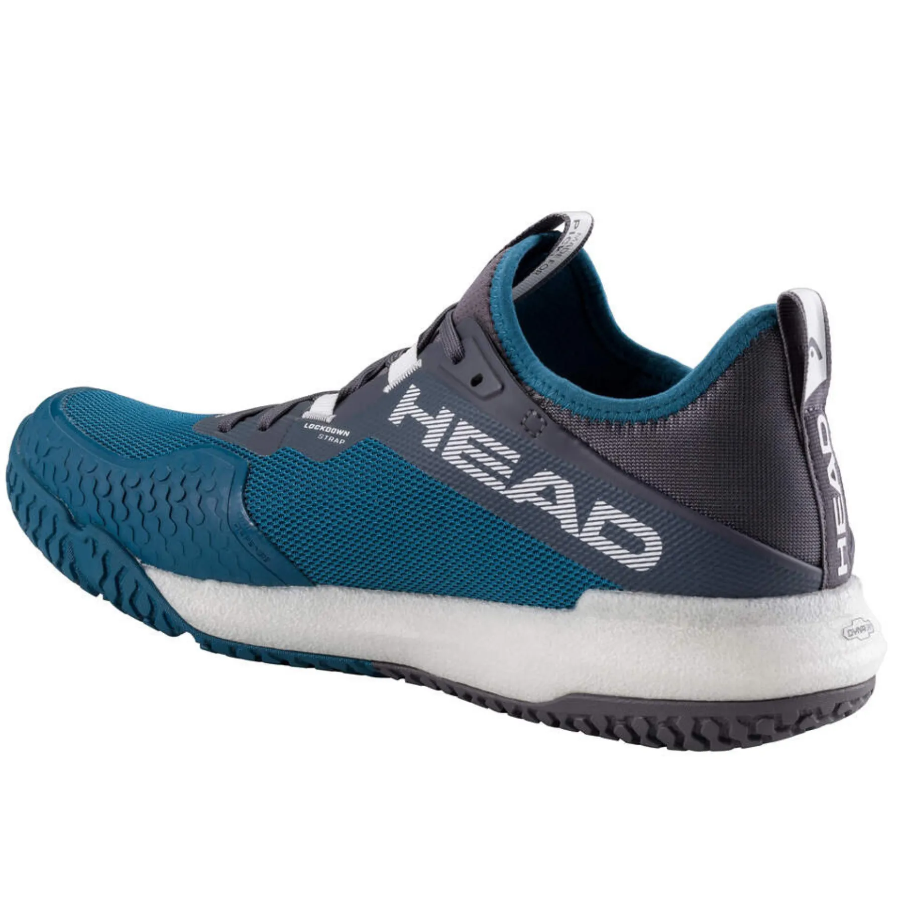 Head Motion Pro Pickleball Men Shoes - Teal Blue/White Cushioned Insole
