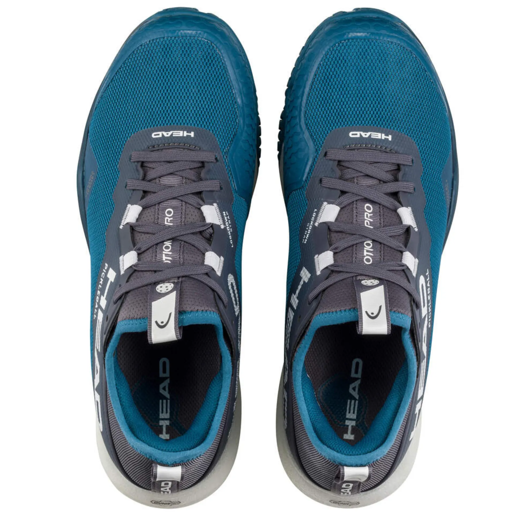 Training session Head Motion Pro Pickleball Men Shoes - Teal Blue/White