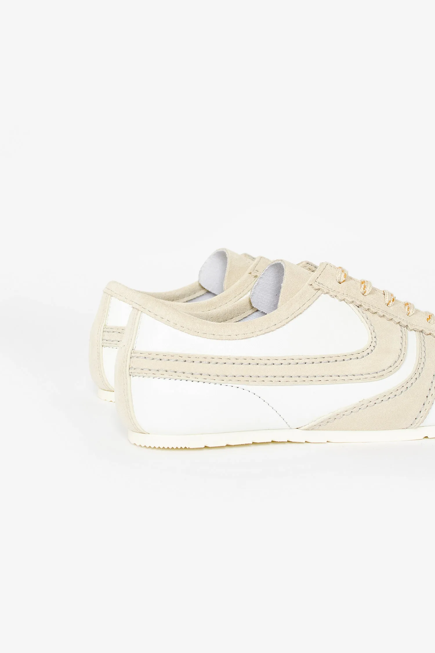 Easy On And Off Marathon Leather Sneaker White