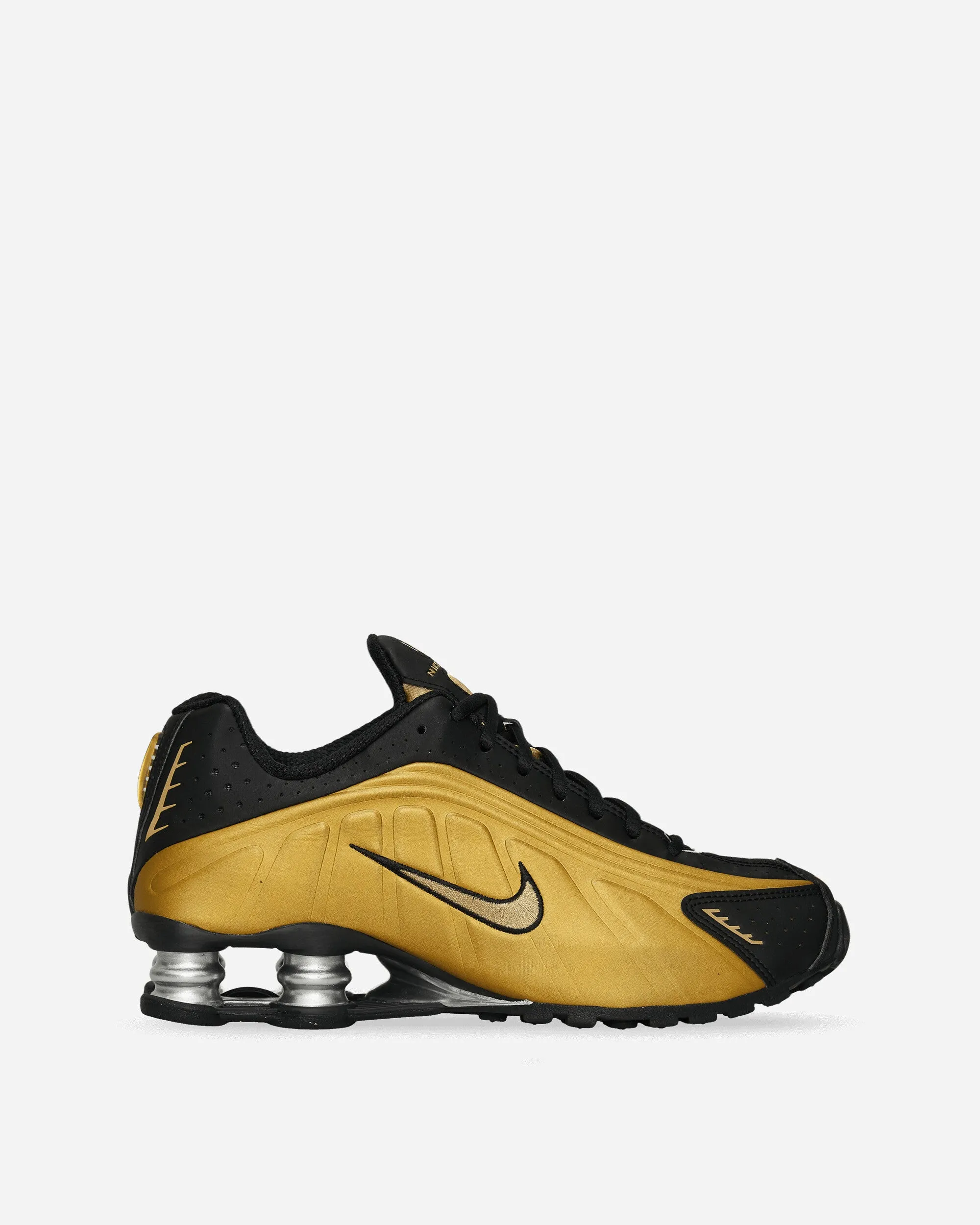 Any Season Art Fair Women's Shox R4 Sneakers Black / Metallic Gold