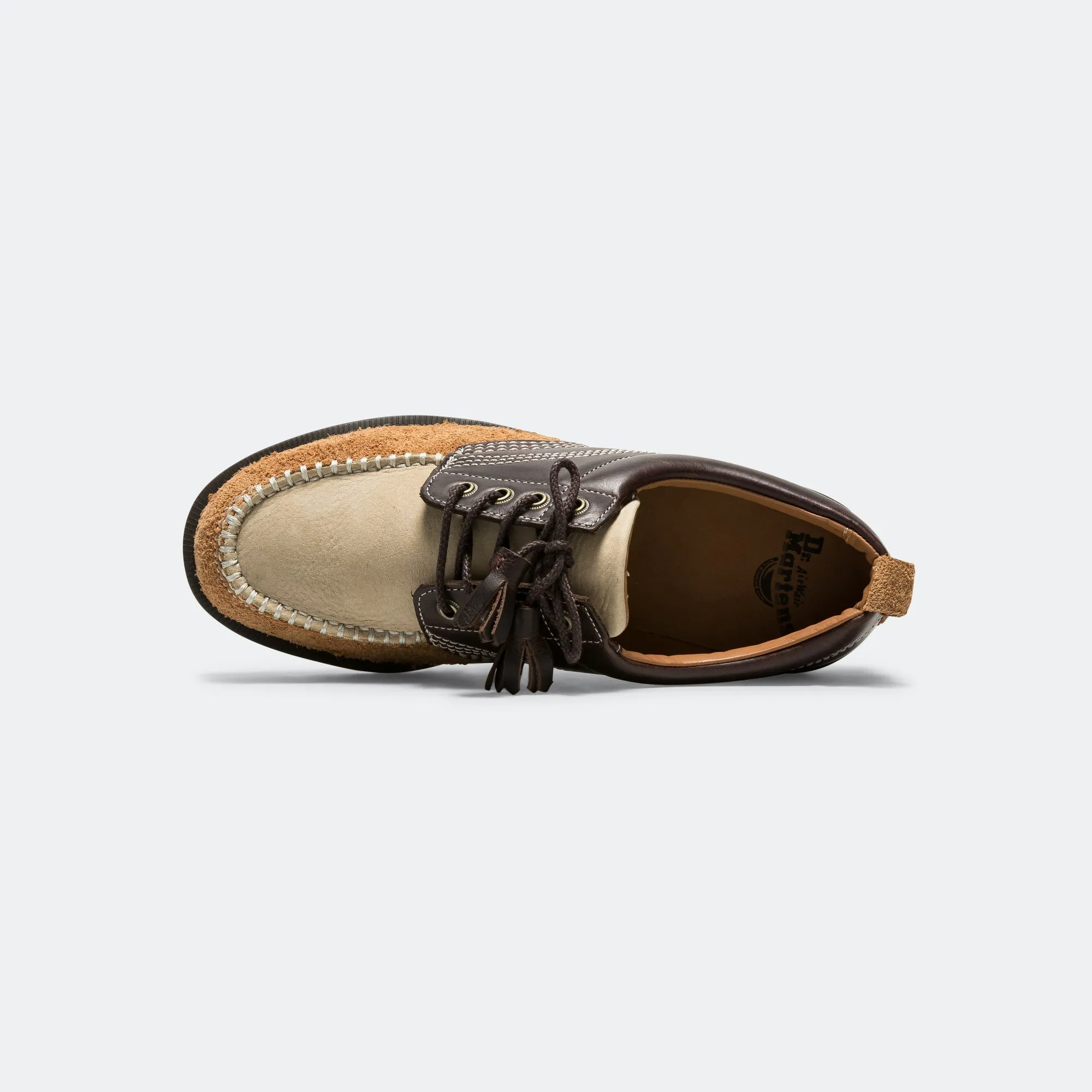 Water Resistant Technology Lowell Shoe - Dark Brown/Light Tan