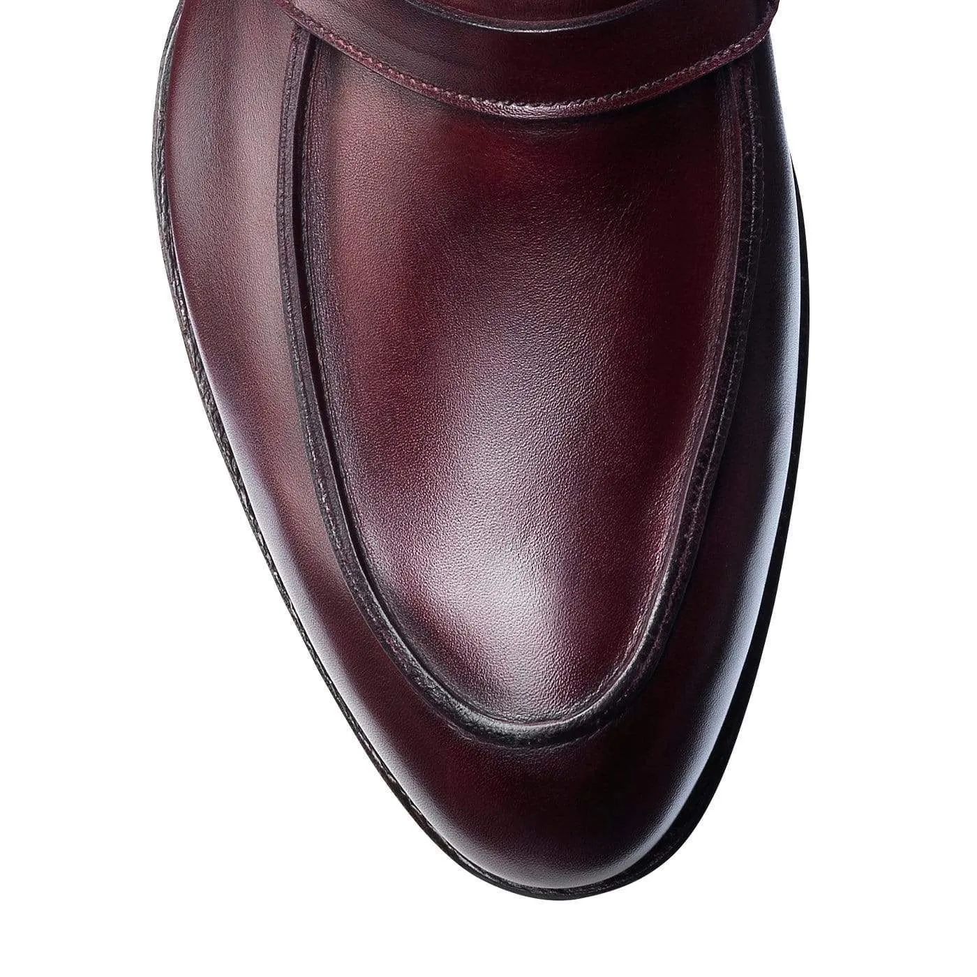 Lucy Burgundy Burnished Calf Cushioned heel Heel Firm
