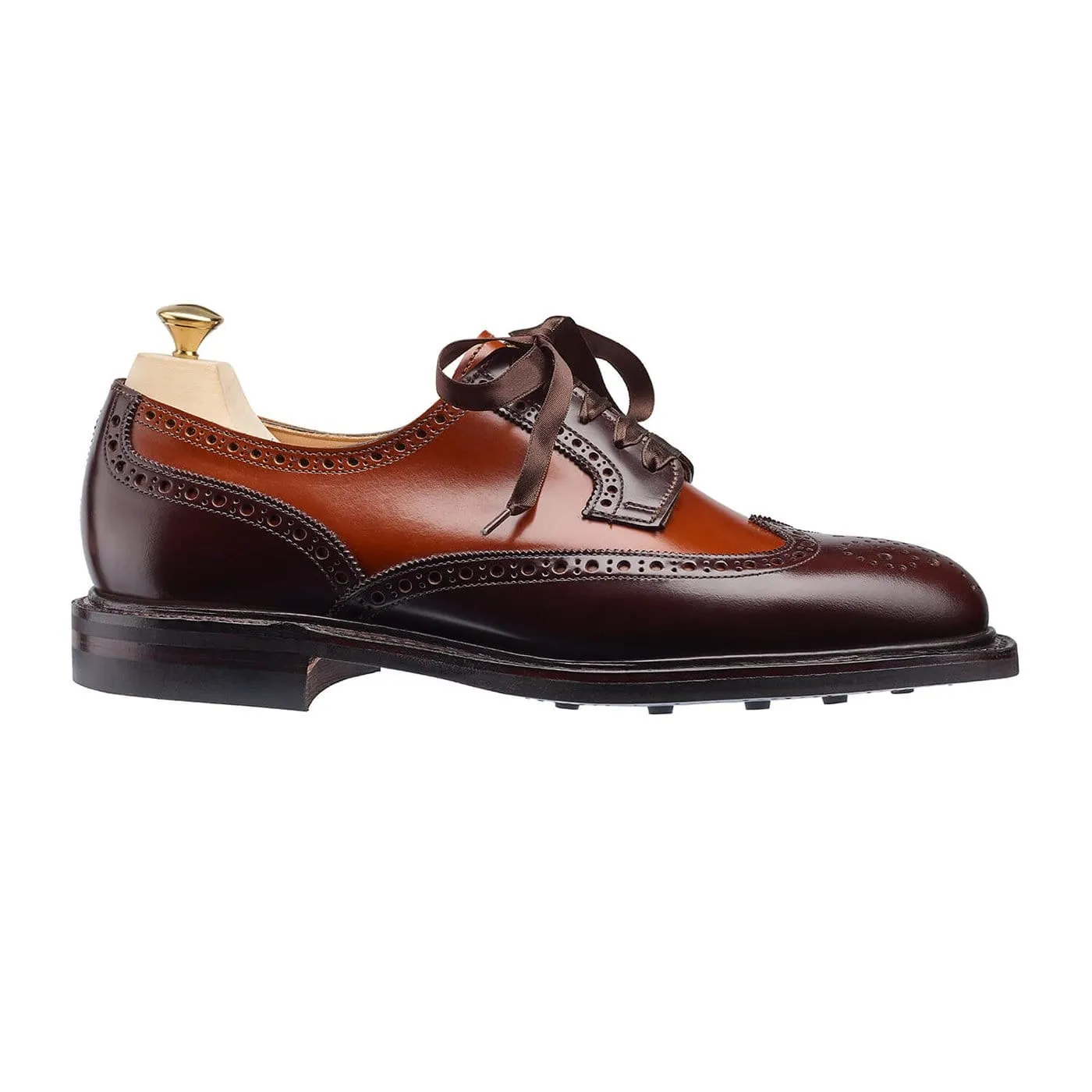 Event Shoes Luna Dark Brown & Tan Cavalry Calf