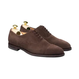 Sleek Leather Comfortable Step Connaught 2 Dark Oak Suede (City Sole)