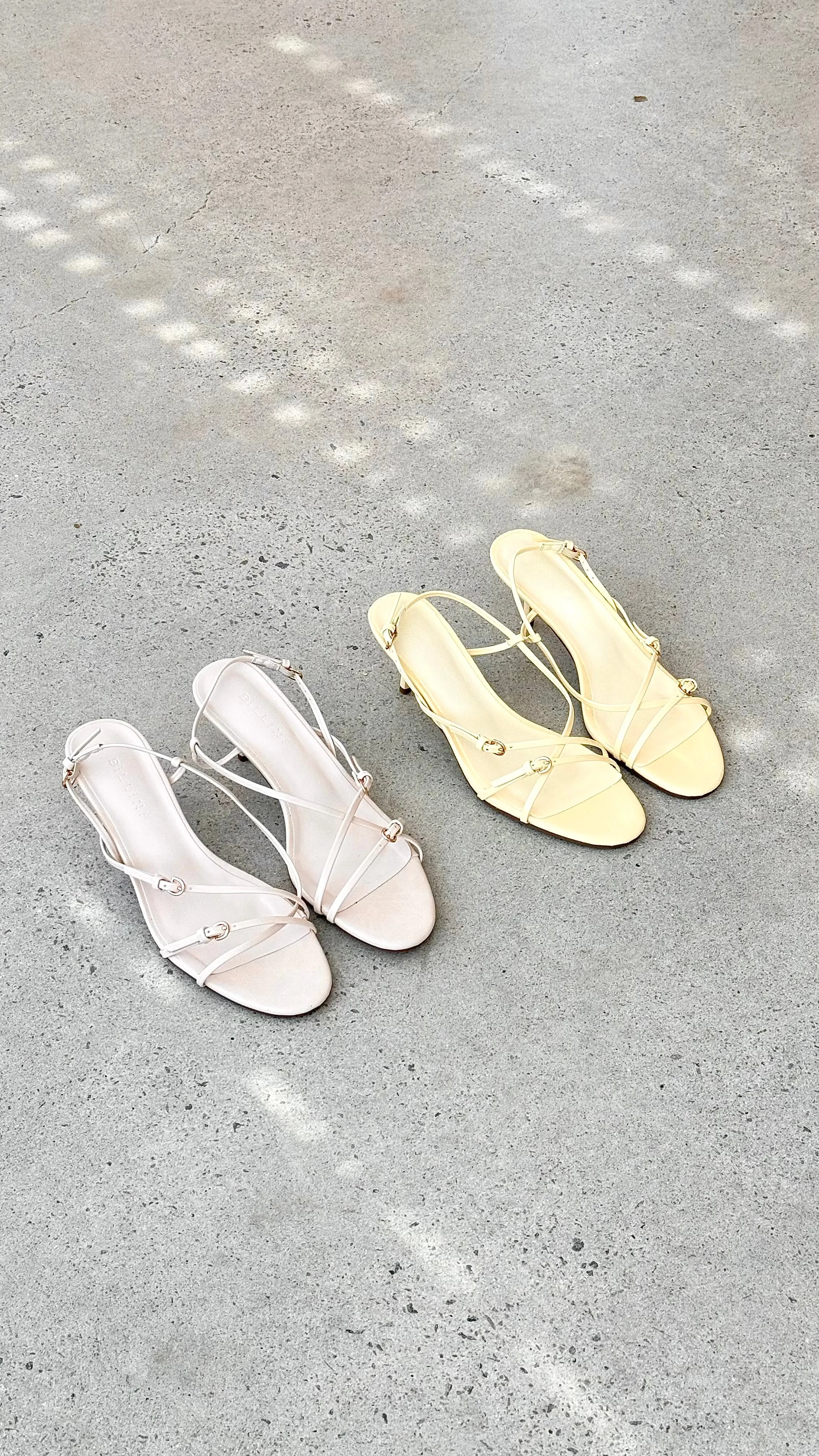 Flossie Heel - Pearl Shine Trendy Sandals Evening Pumps