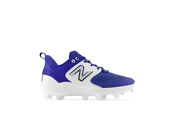 New Balance Men's Fresh Foam 3000 V6 Molded Baseball Cleats - Royal Blue with White - PL3000B6 Bendable