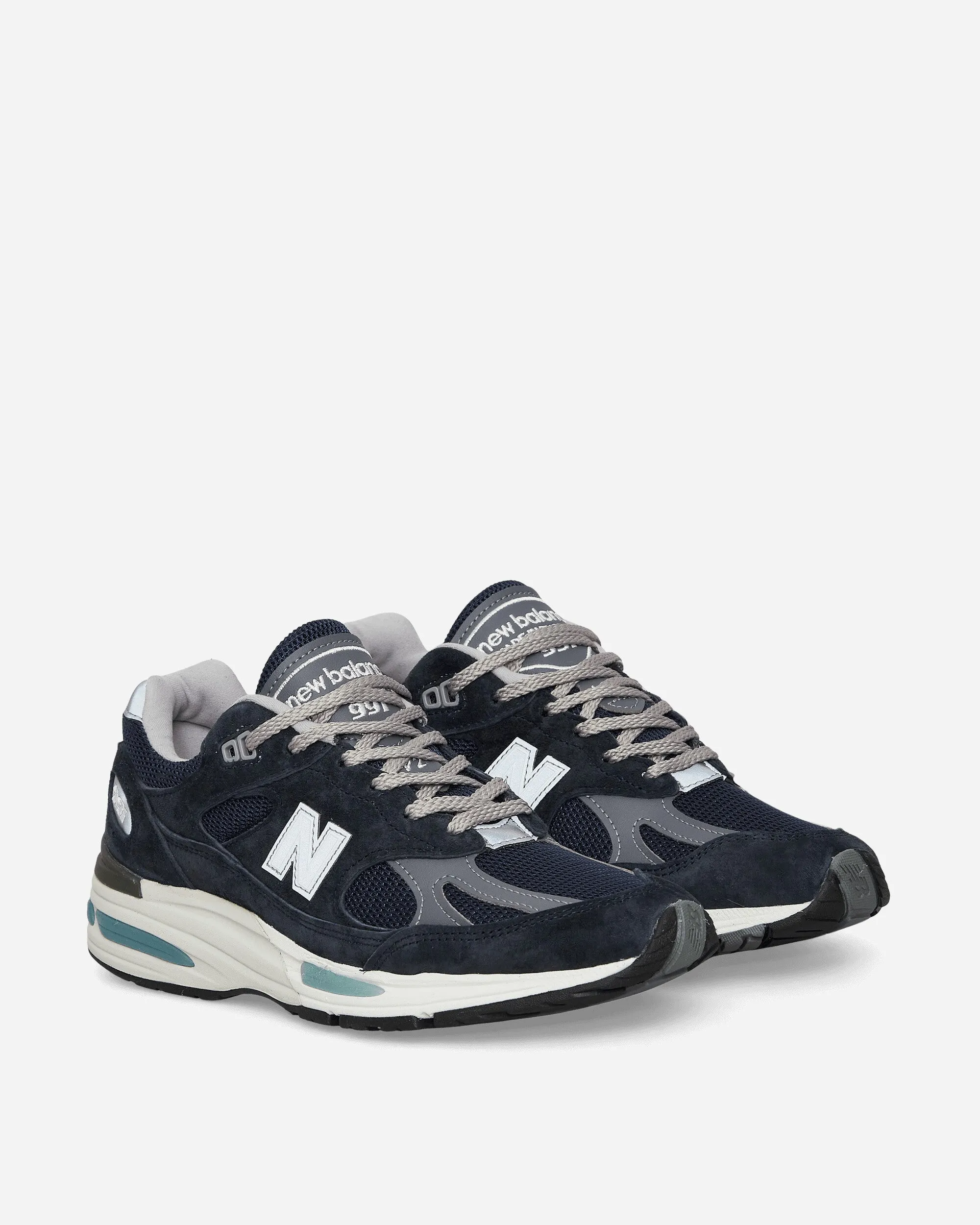 Pull Tab Made in UK 991v2 Sneakers Dark Navy / Smoked Pearl / Silver