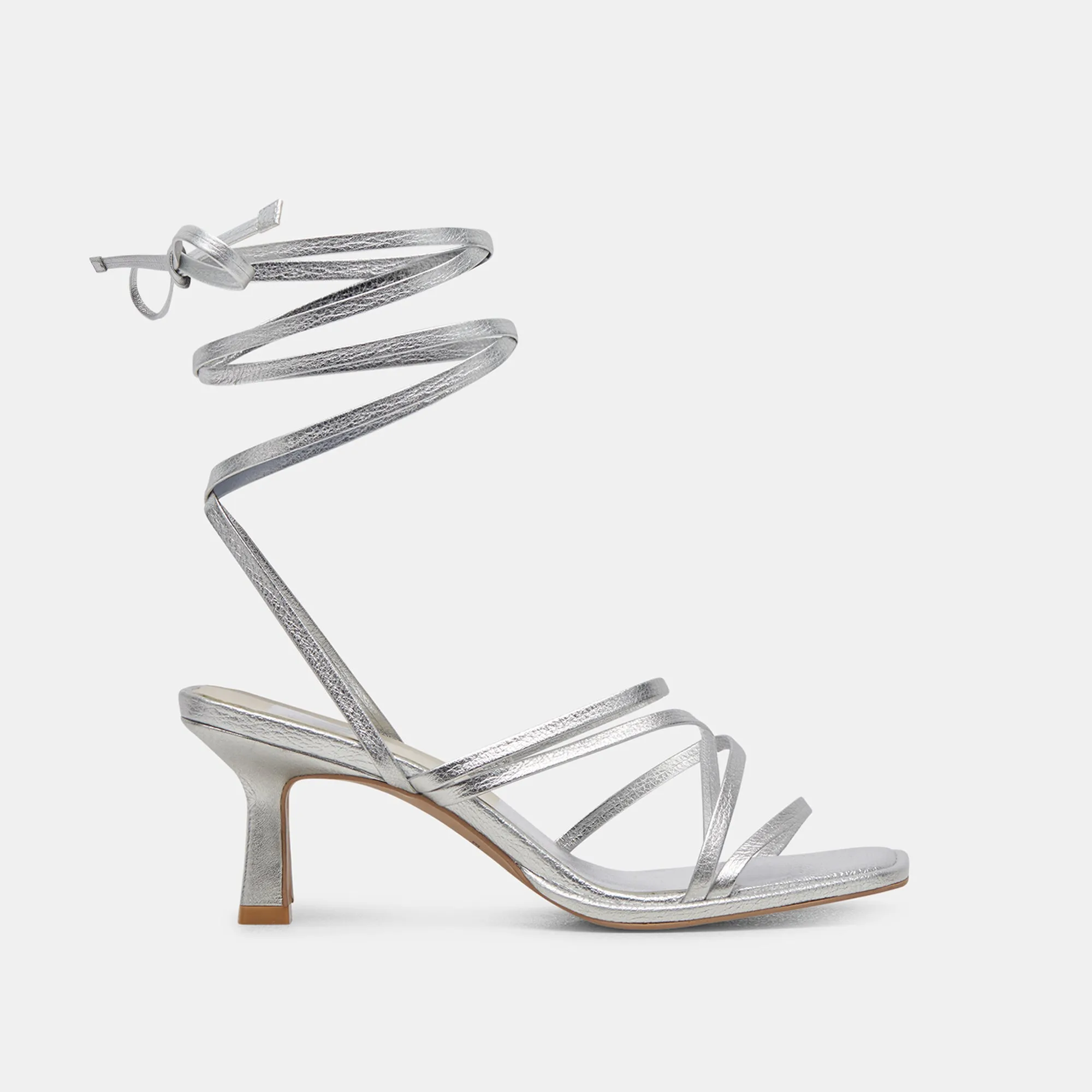 MALABO HEELS SILVER METALLIC LEATHER Cushioned Insole Classic Booties