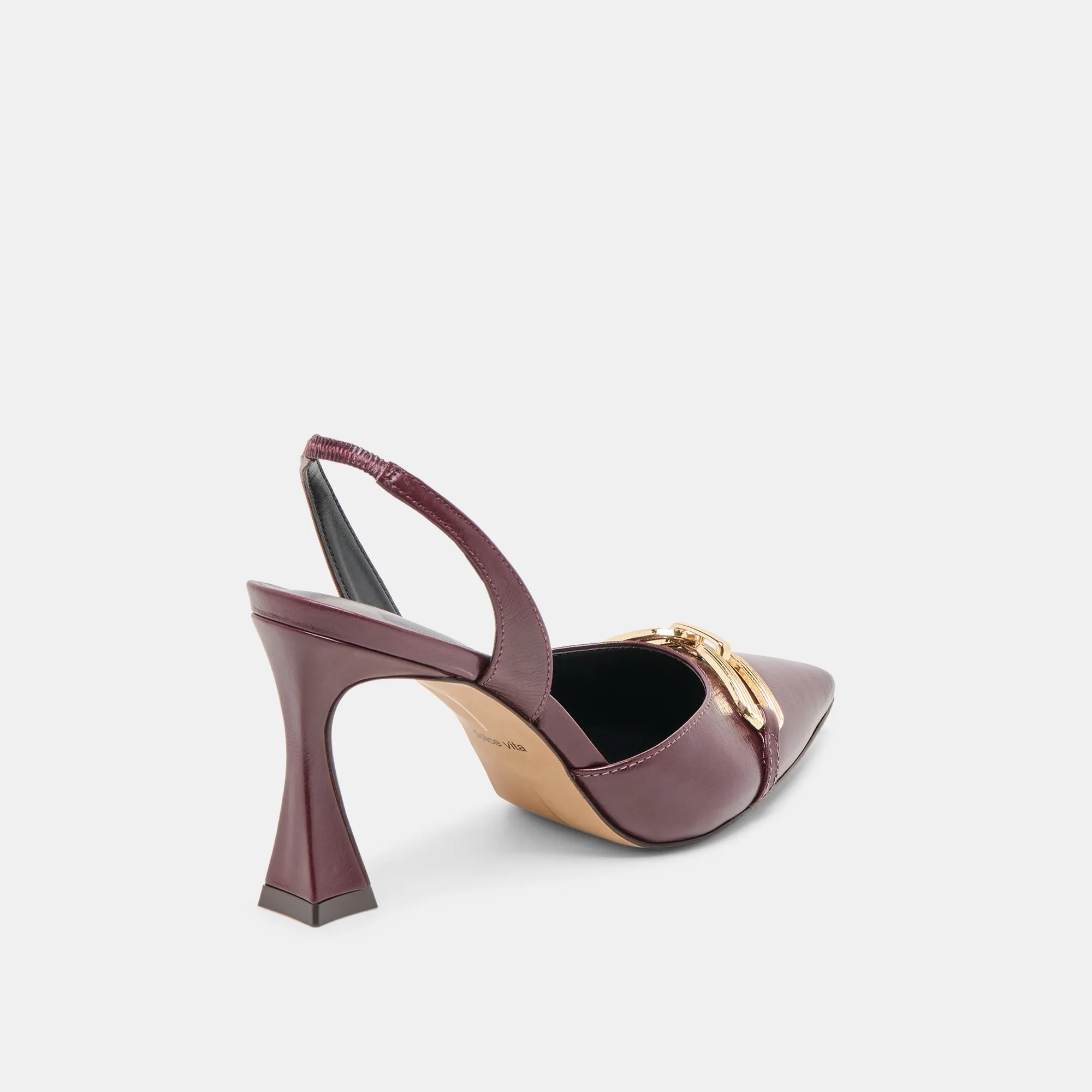 Stylish Stilettos MALIK HEELS CRANBERRY CRINKLE PATENT