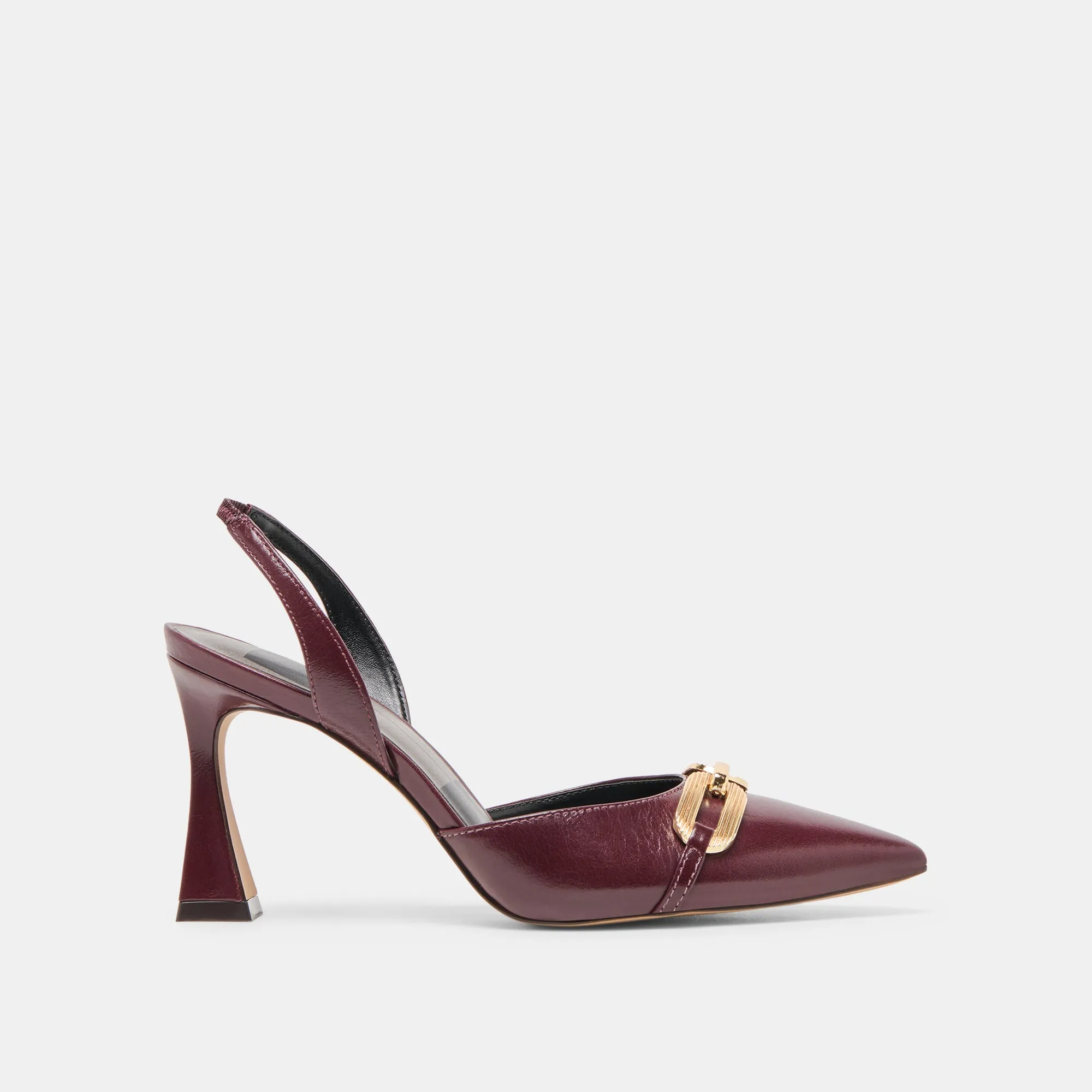 Minimalist Heels MALIK HEELS CRANBERRY CRINKLE PATENT