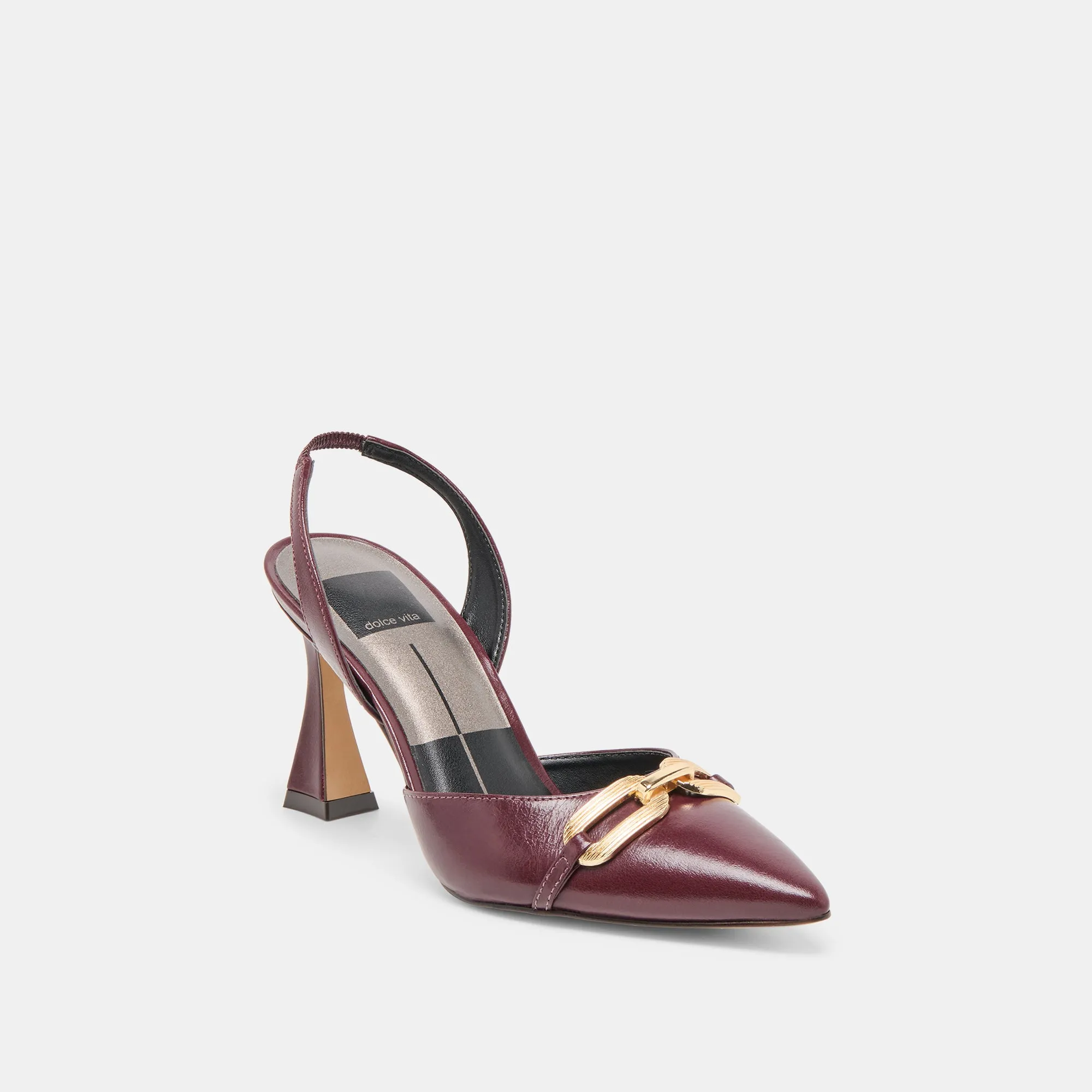 Dressy Heels Casual Heels MALIK HEELS CRANBERRY CRINKLE PATENT