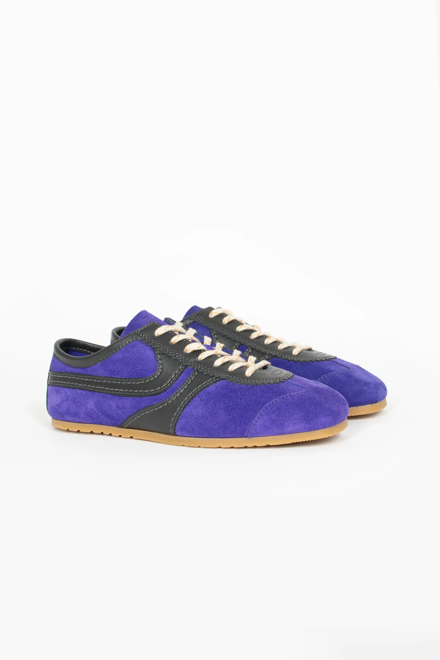 Comfort Upgrade Marathon Suede Sneakers Dark Purple