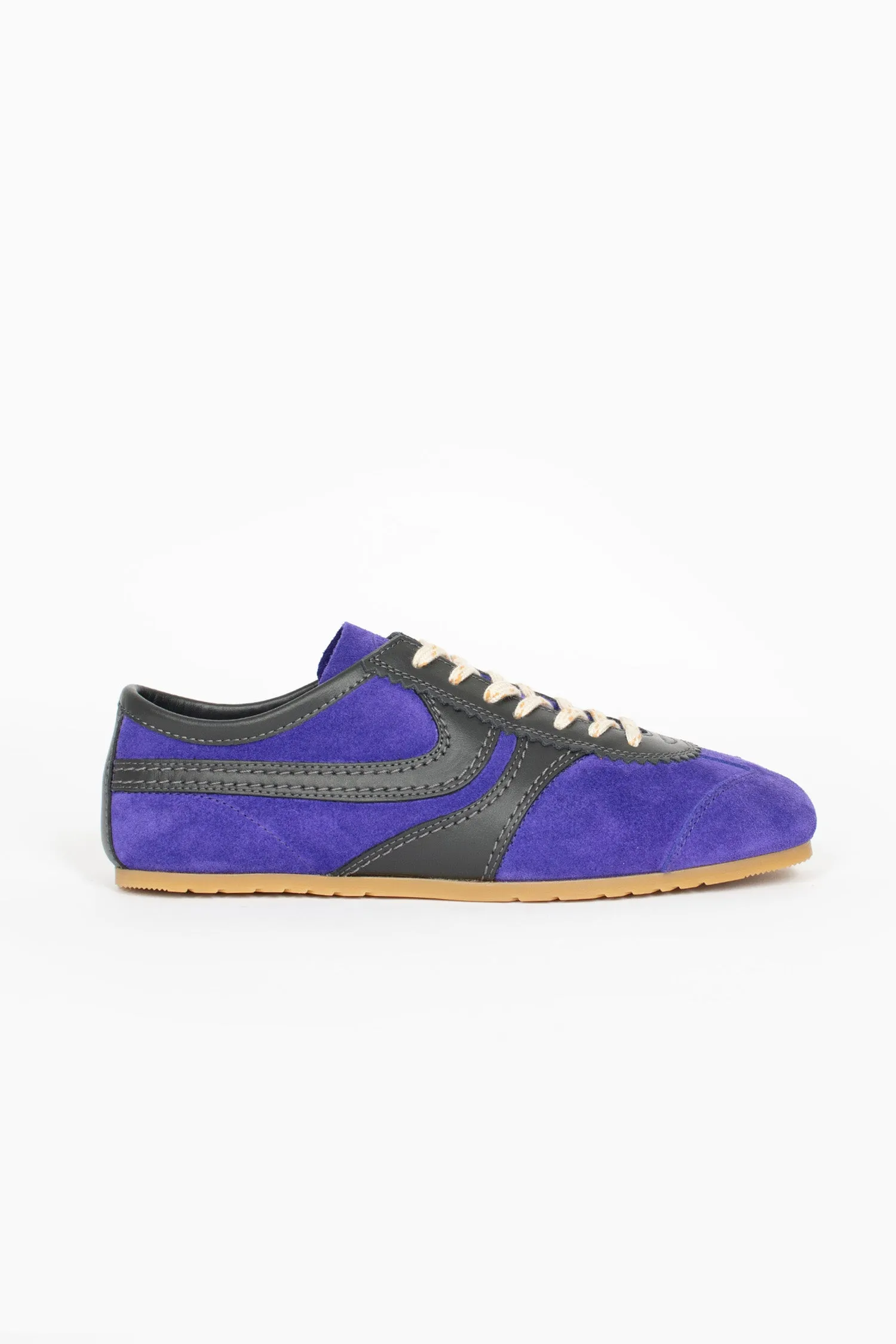 Marathon Suede Sneakers Dark Purple Versatile Fit Casual Edge