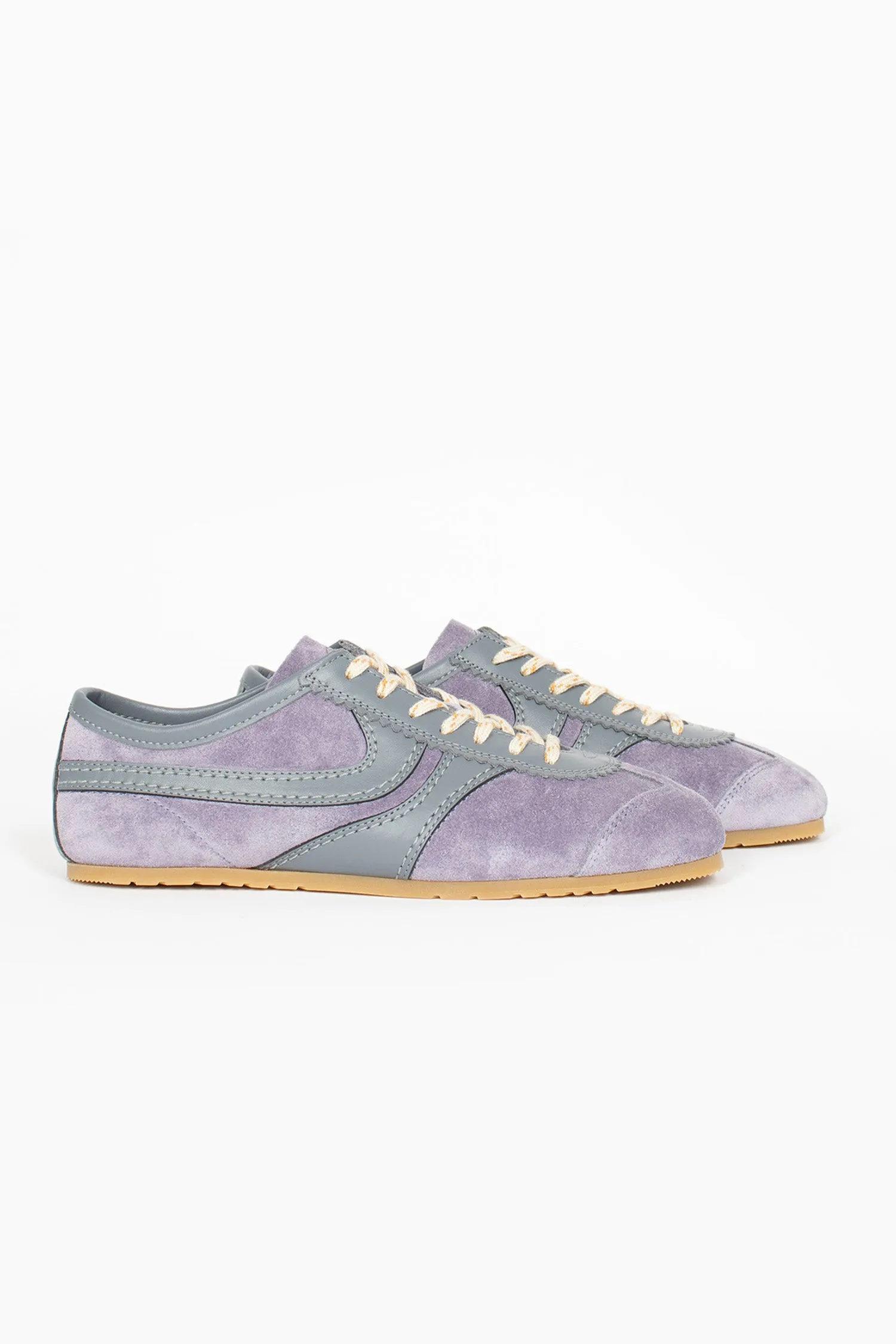 Day Long Non Marking Sole Marathon Suede Sneakers Mauve