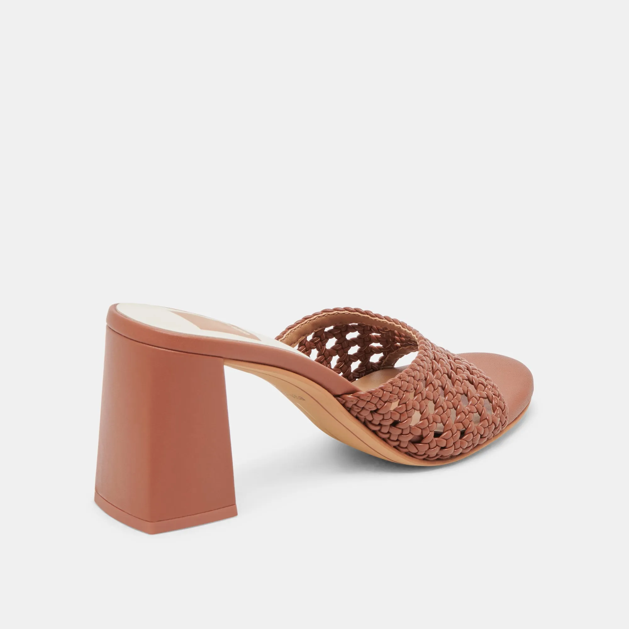 Comfort Grip MARGOE HEELS COGNAC WOVEN STELLA