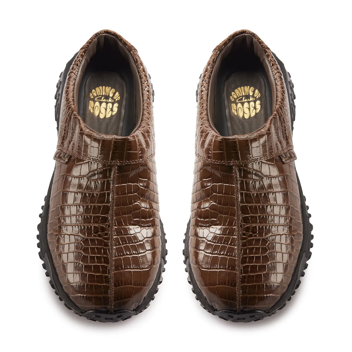 Anti blister   Martine rose CUR Clog 1 'Brown Croc Leather'