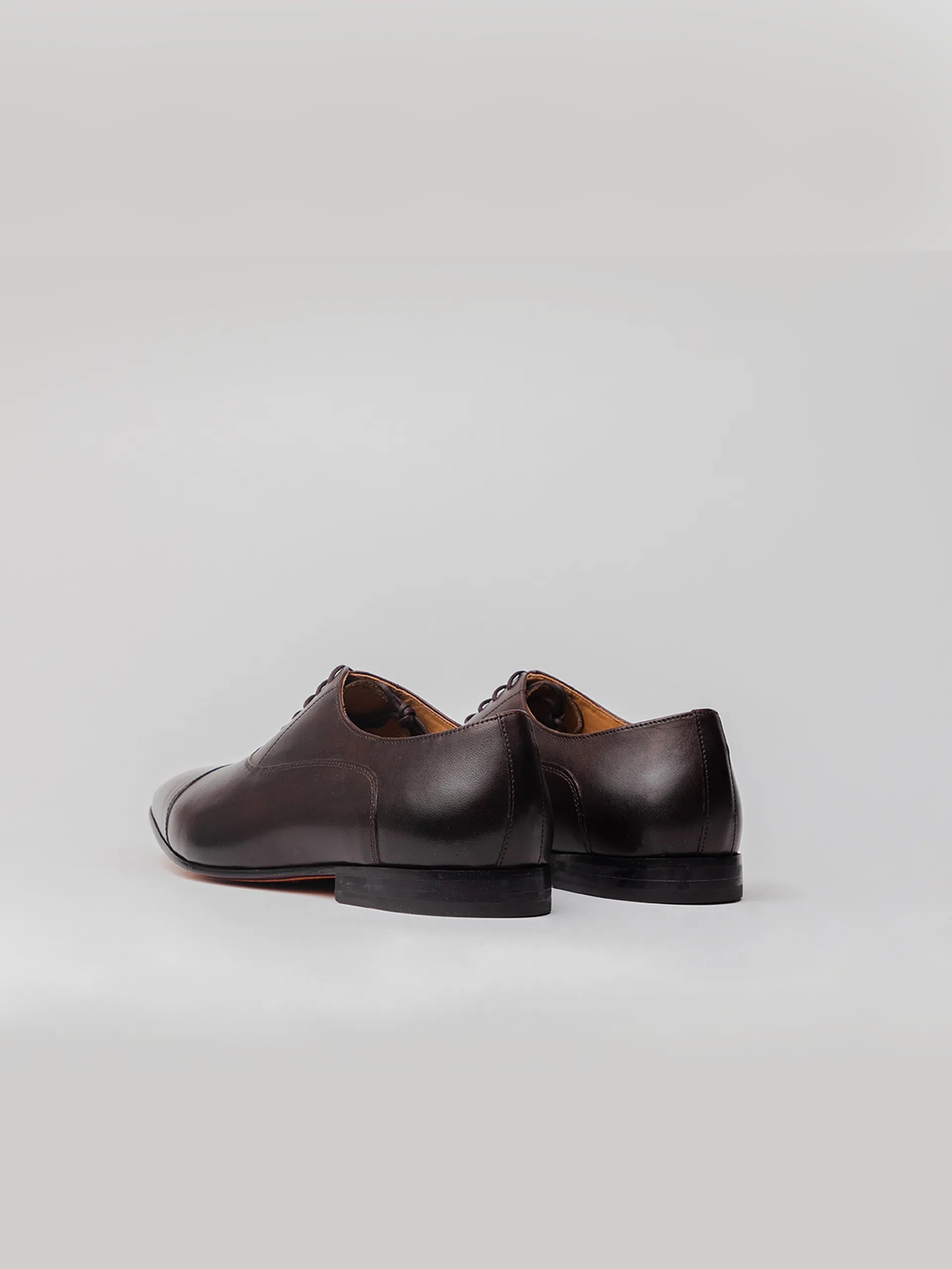 Maverick Toecap Oxford - Dark Brown Stylish Support Smart Leather