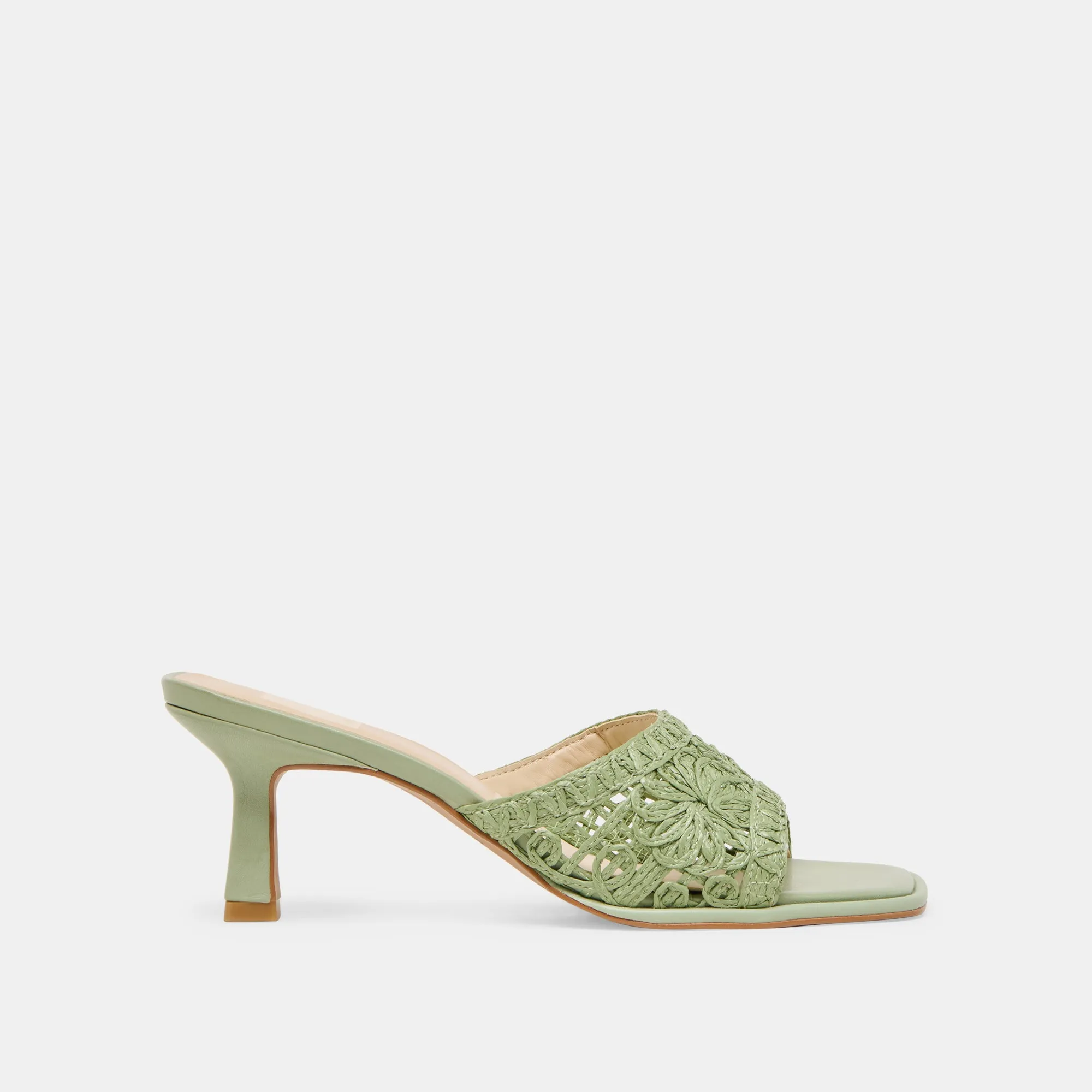 Comfortable Platform Heels Rubber Outsole MAYLAH HEELS SAGE MACRAME