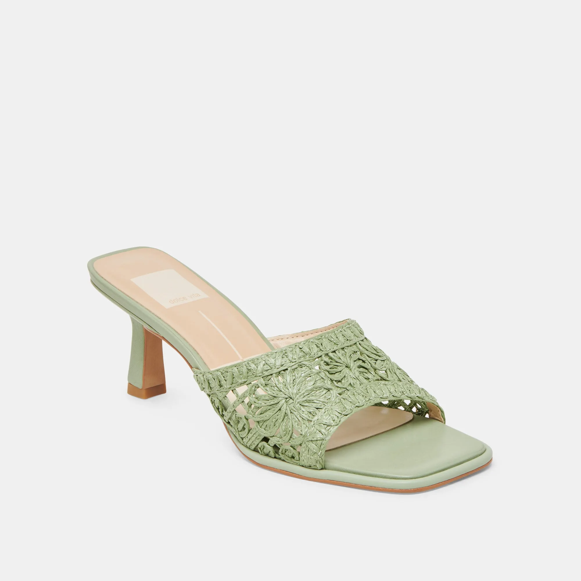 MAYLAH HEELS SAGE MACRAME Slip On Design