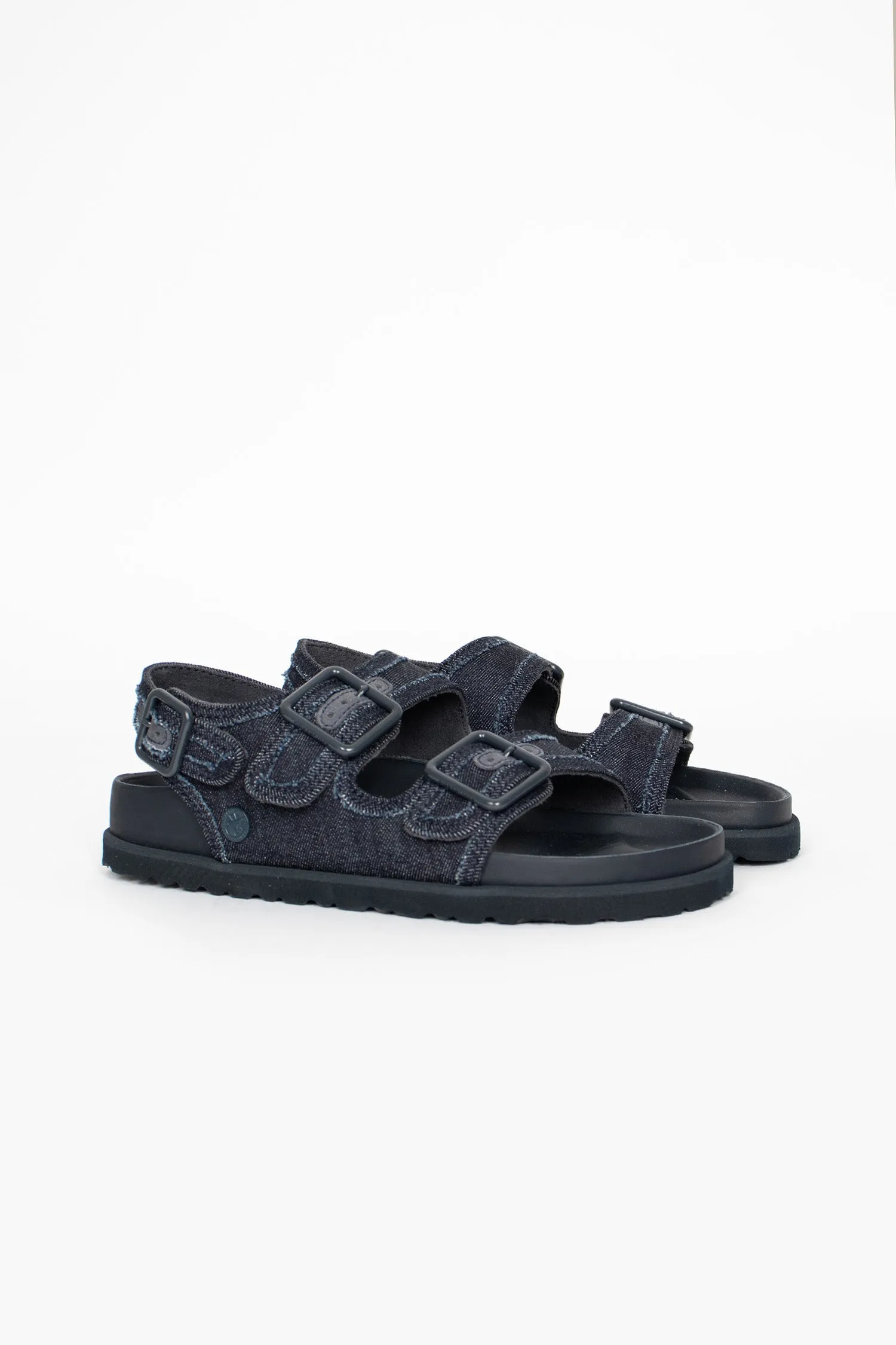 Soft Walk Travel Fit Milano Stone Washed Sandal Dark Washed Denim