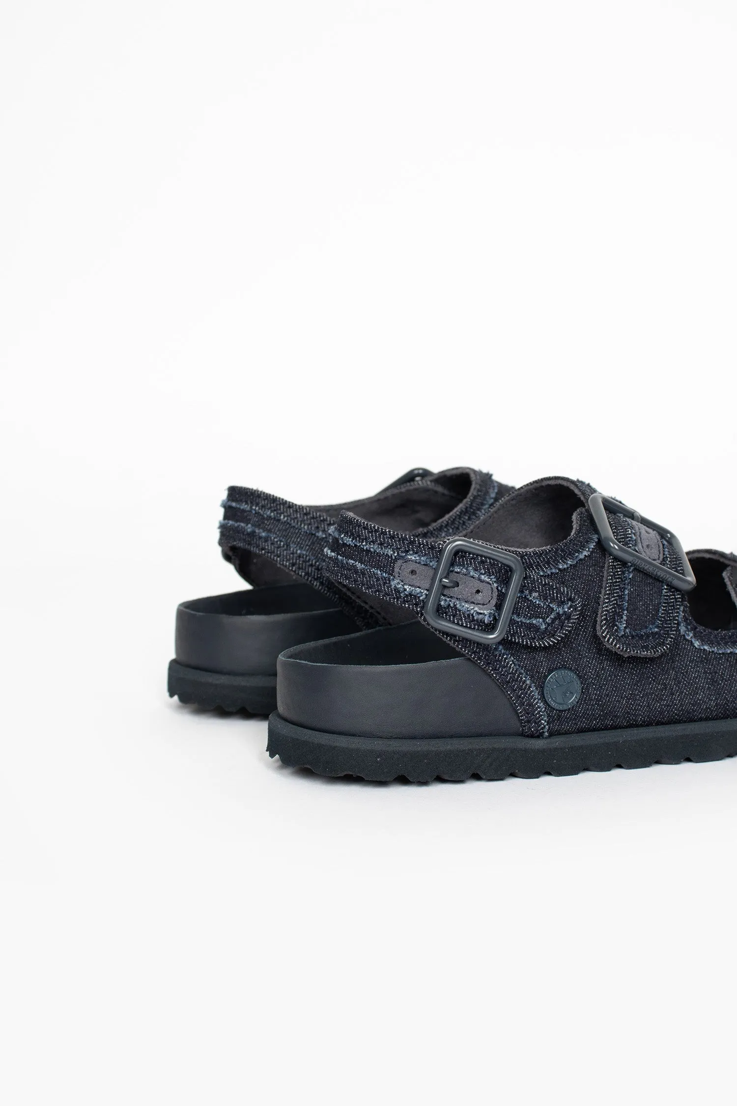 Ergonomic Support Milano Stone Washed Sandal Dark Washed Denim