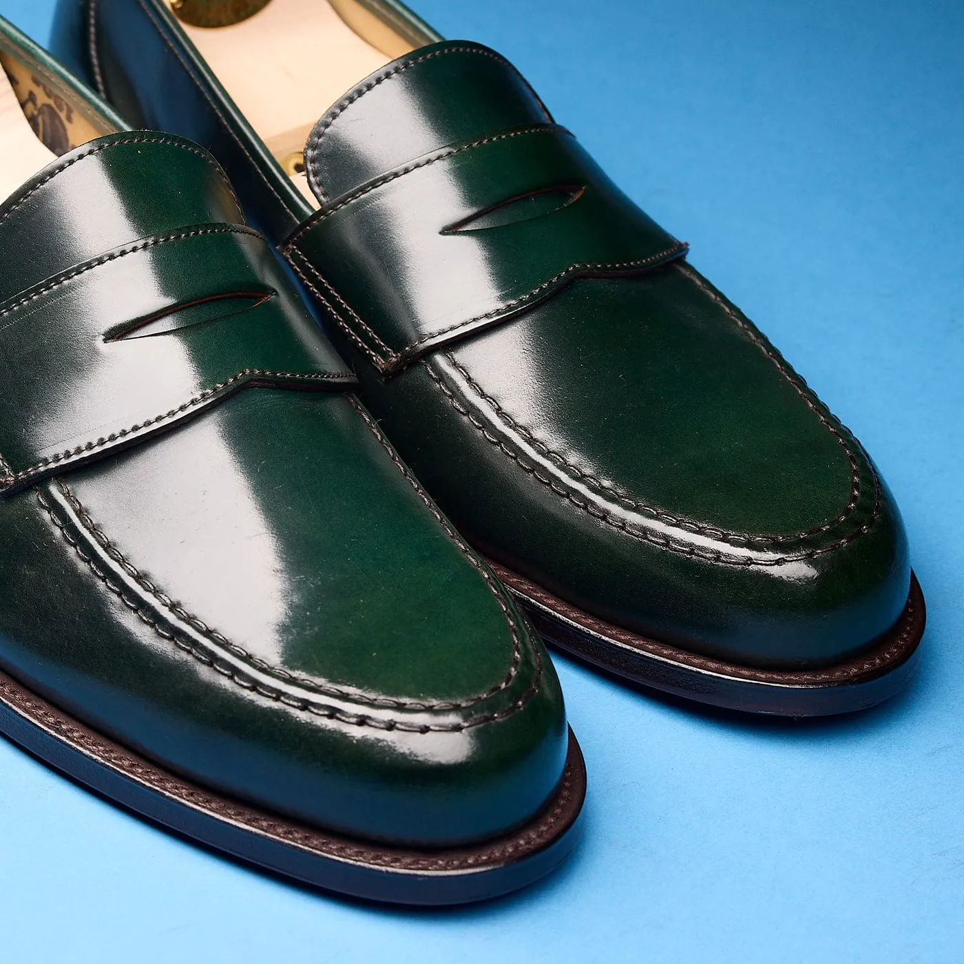Harvard 2 Green Cordovan Easy Cushioning Comfortable Leather Shoes