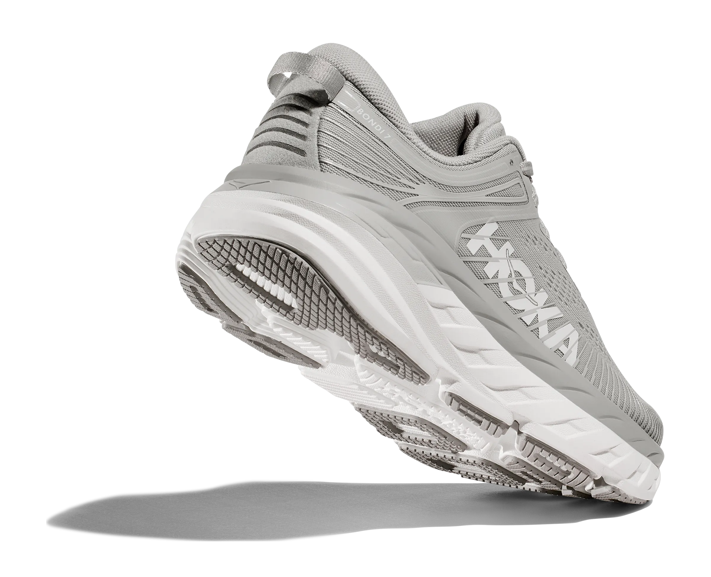 HOKA BONDI V7 WOMEN'S MEDIUM GREY practice - day narrow - fit option