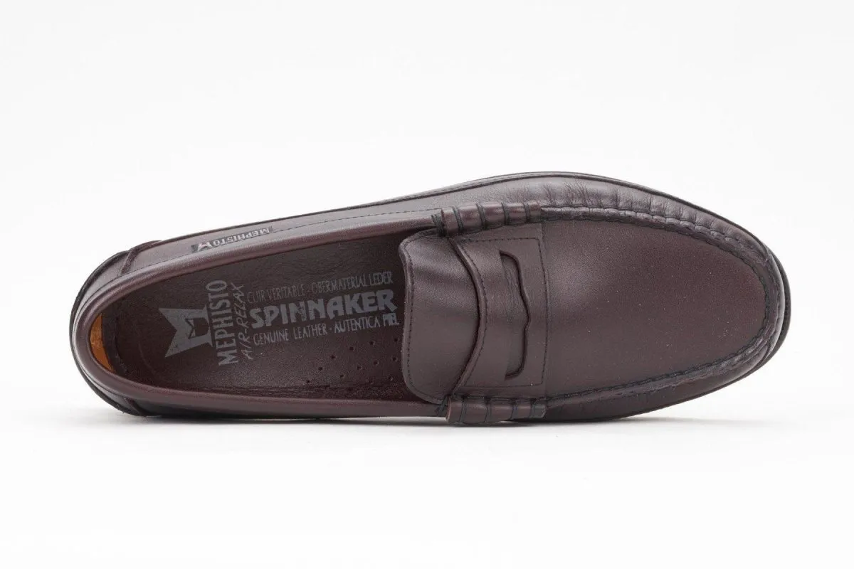 Mephisto Men's Cap Vert Burgundy Beach Trek hook and loop closure
