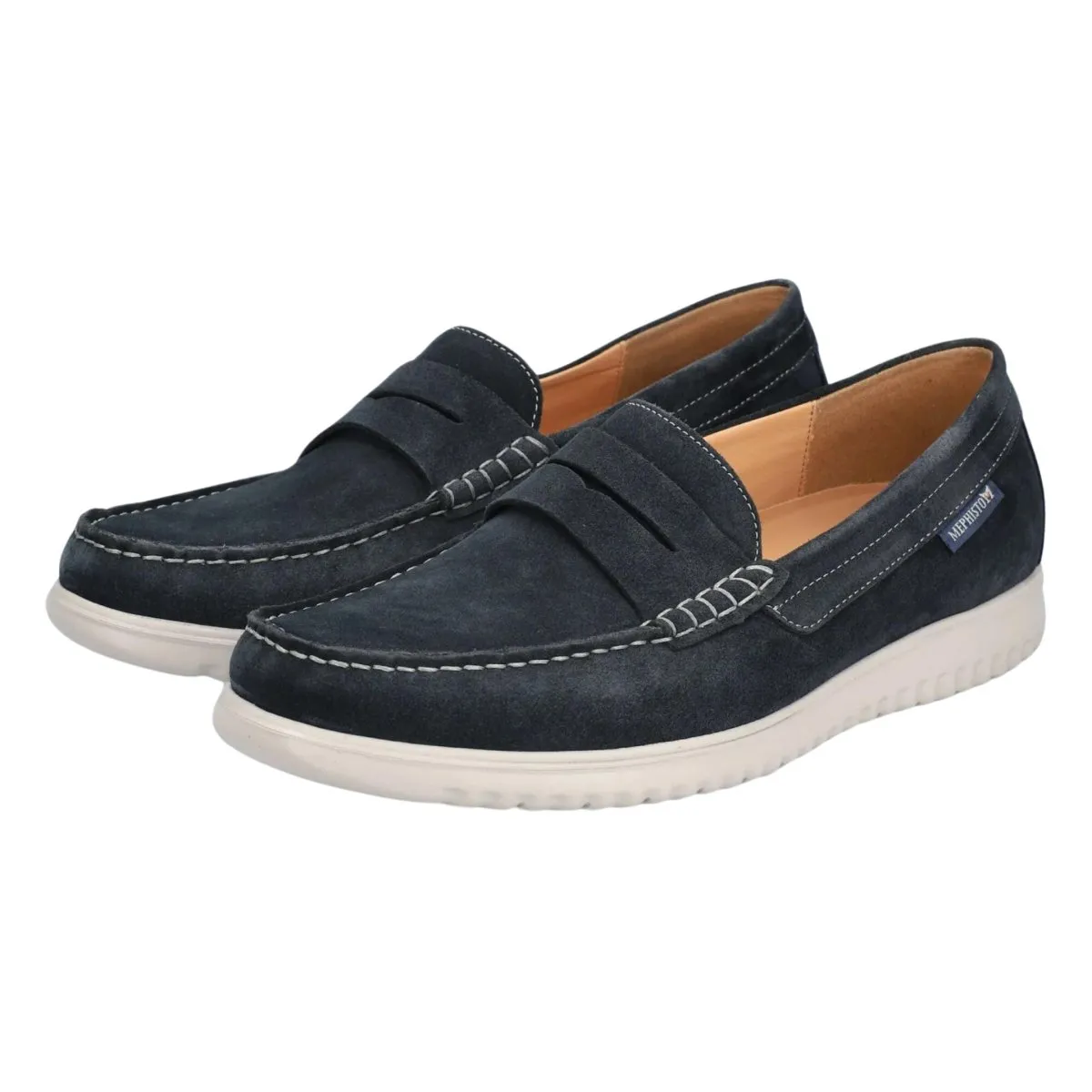 Lifestyle Ready Relax Fit Mephisto Men's Titoun Navy Nubuck