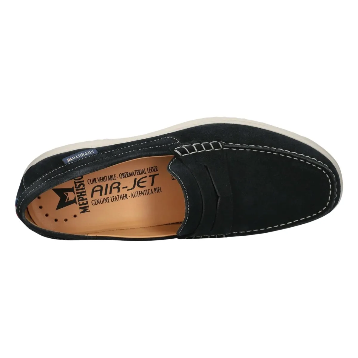 Mephisto Men's Titoun Navy Nubuck Memory Foam