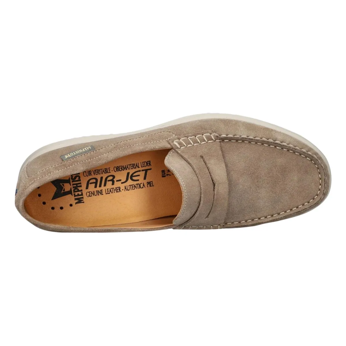 Mephisto Men's Titoun Warm Grey Nubuck Pace Ready Weekend Outing