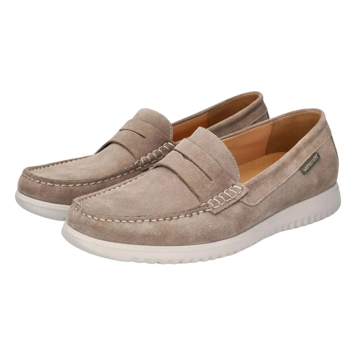 Mephisto Men's Titoun Warm Grey Nubuck Zip Up Style