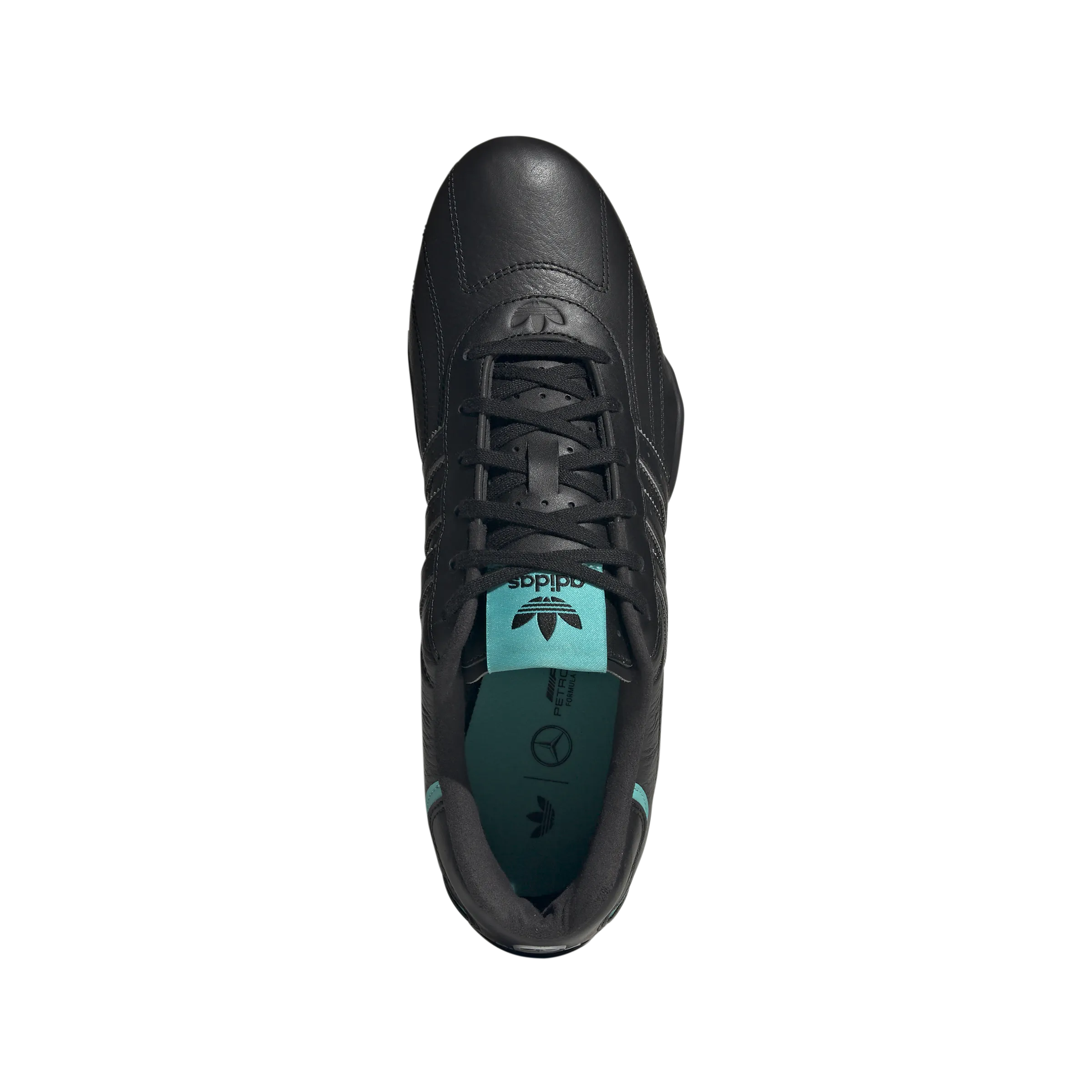 Daily Trainer Stitched Toe Box   Mercedes AMG Petronas F1 Team Adi Racer Low 'Core Black Semi Mint Rush'