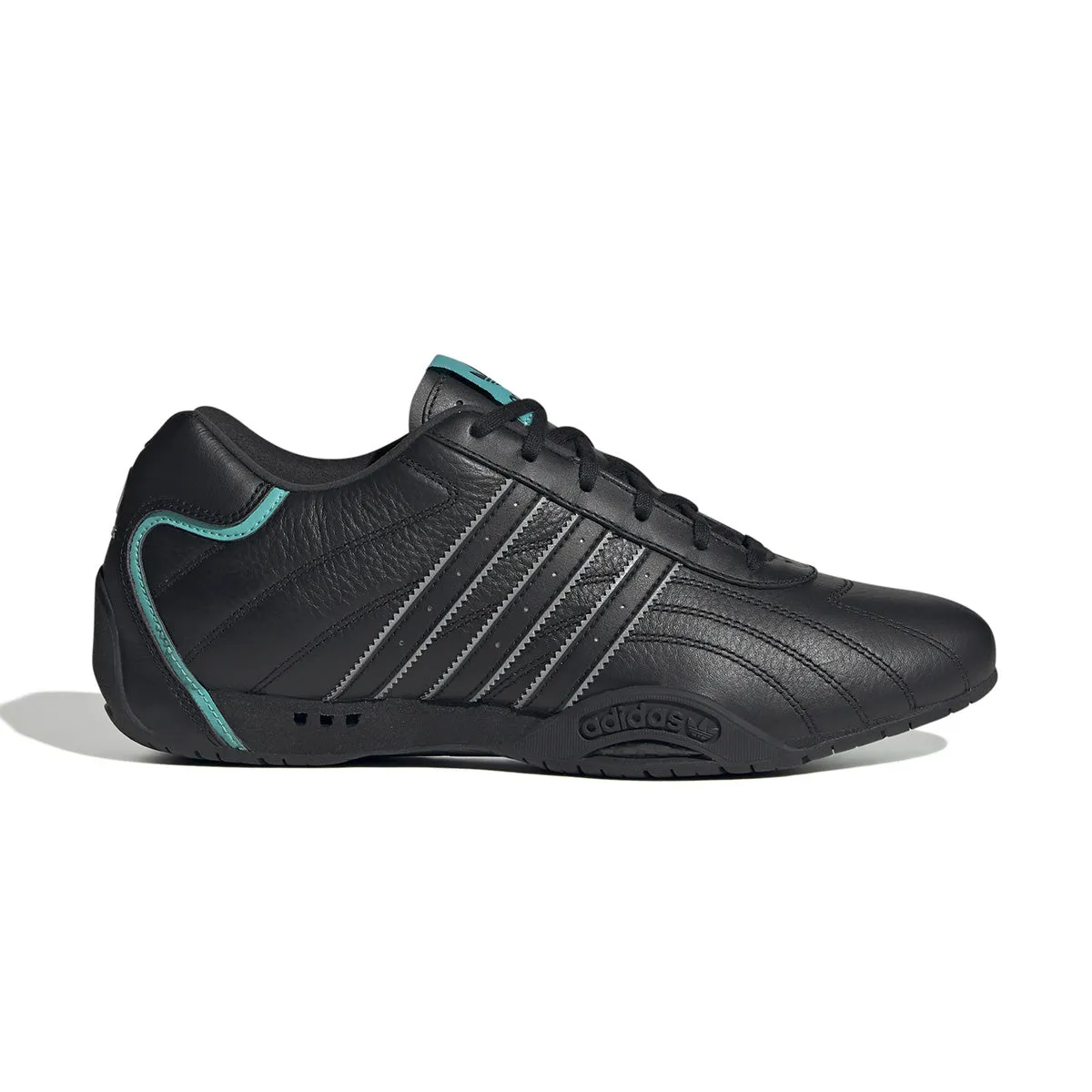 Canvas Upper   Mercedes AMG Petronas F1 Team Adi Racer Low 'Core Black Semi Mint Rush'