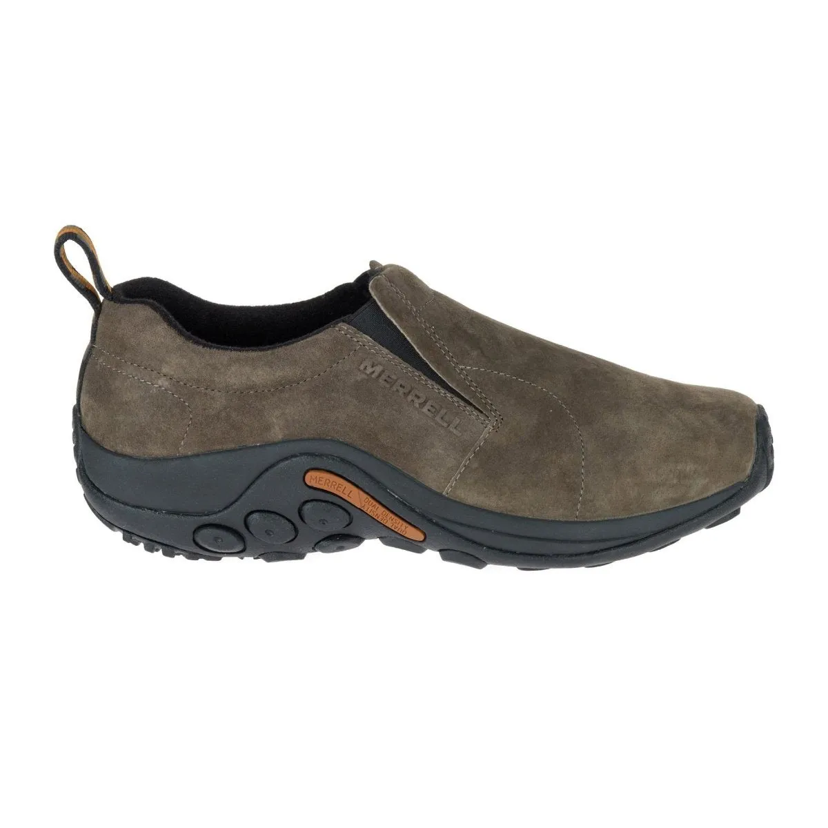 Merrell Men's Jungle Moc Wide Width Gunsmoke Nubuck Pointed Toe Design padded insole