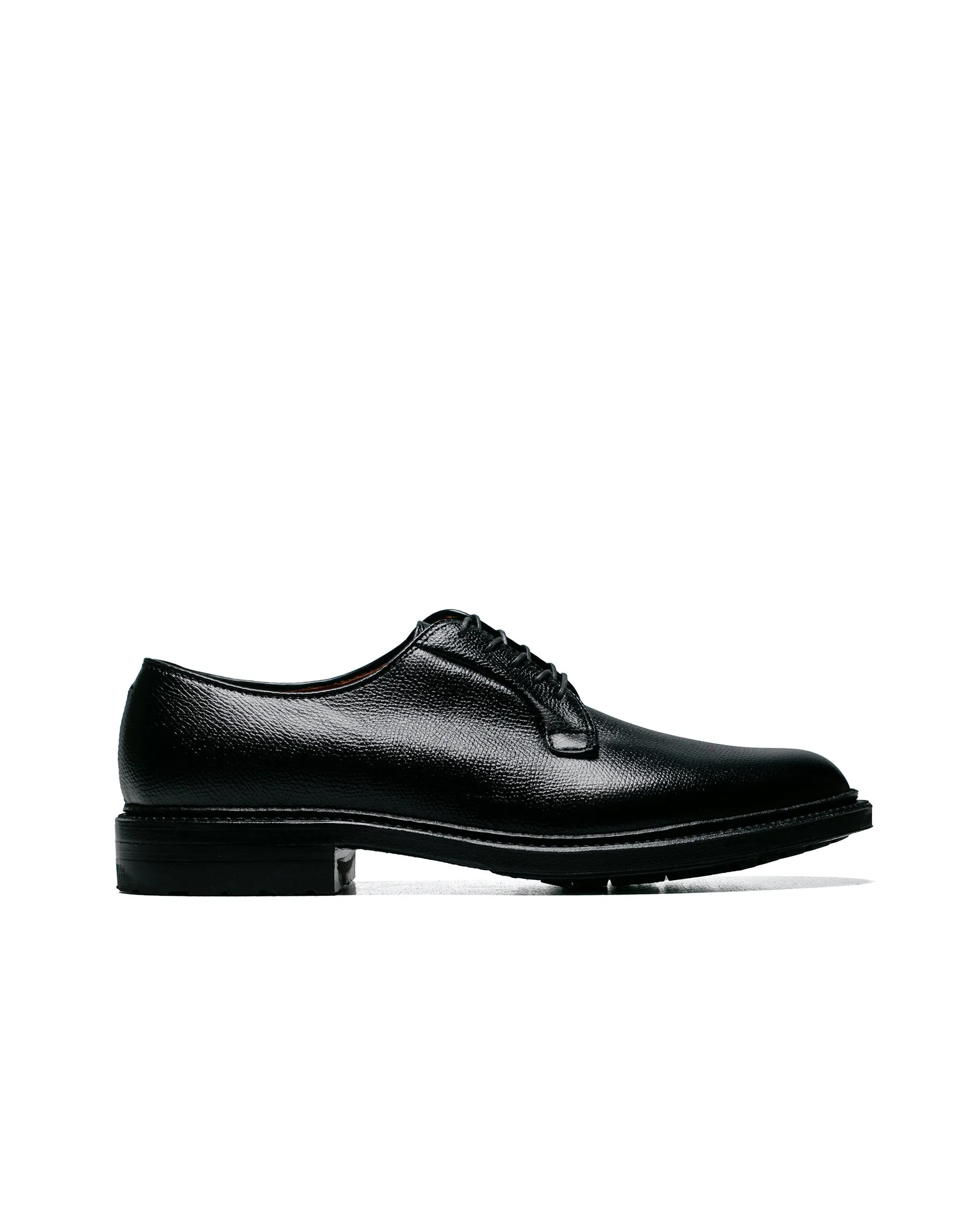 Alden Plain Toe Blucher Black Alpine Grain with Commando Sole 95270C Anti Sweat
