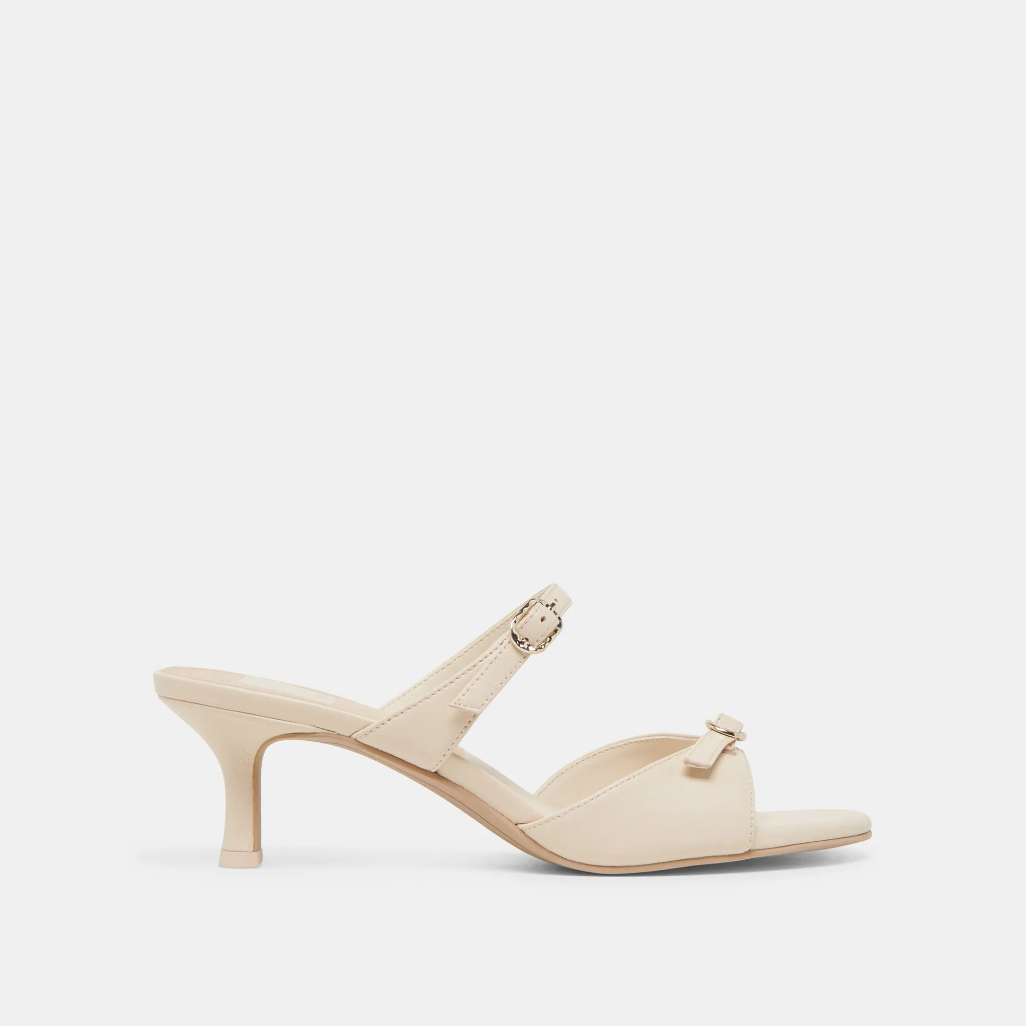 Stylish Stilettos LORALI HEELS CREME LEATHER