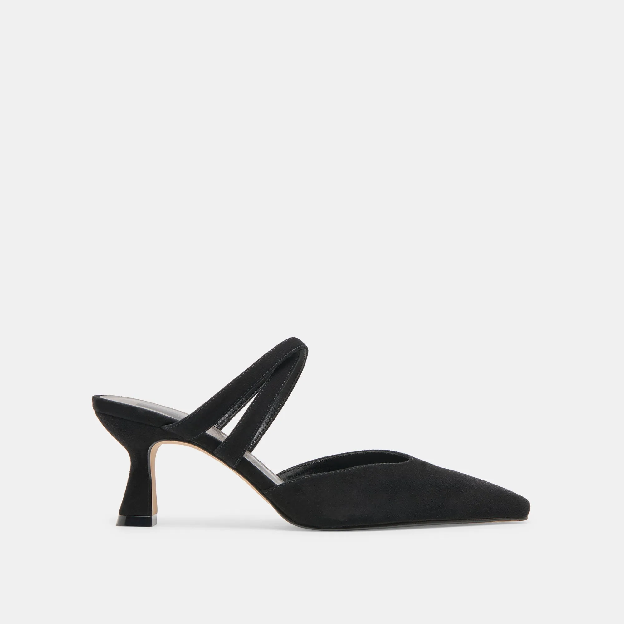 Quality Sleek Sandals LINORE HEELS ONYX SUEDE