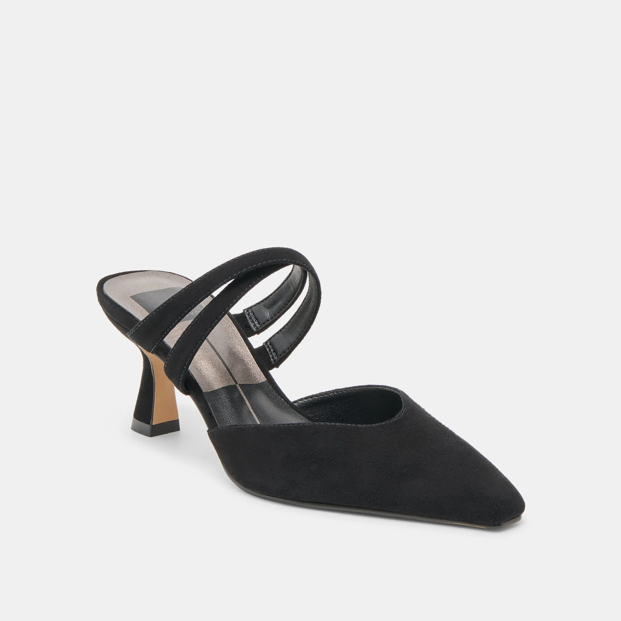 Summer Heels LINORE HEELS ONYX SUEDE