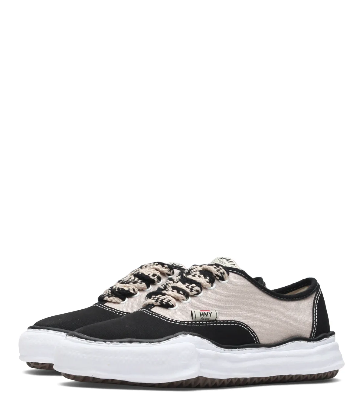 Mihara Yasuhiro Baker Low Black Beige city shoes