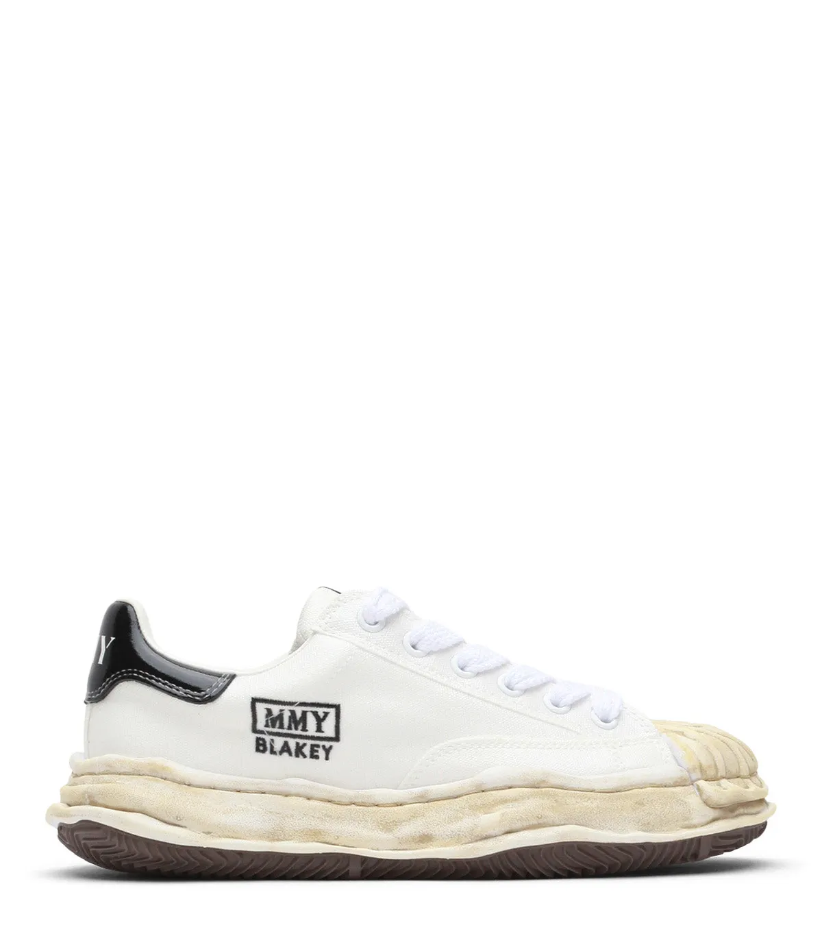 Mihara Yasuhiro Blakey Low Top White Patterned Supportive support