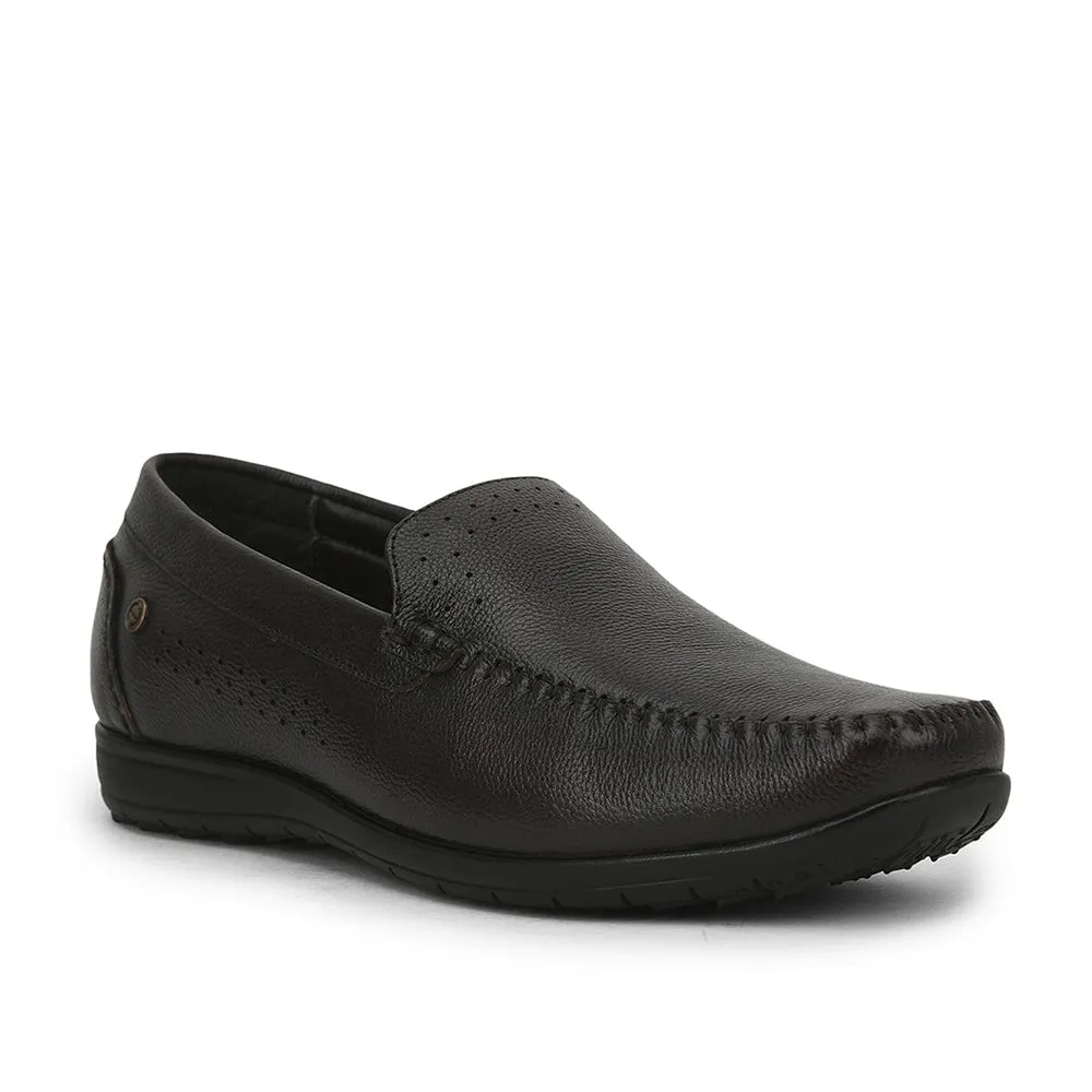 Healers Casual Non lacing Loafers Shoes For Men (D.Brown) JPL-271 By Liberty Comfortable Slip-Ons