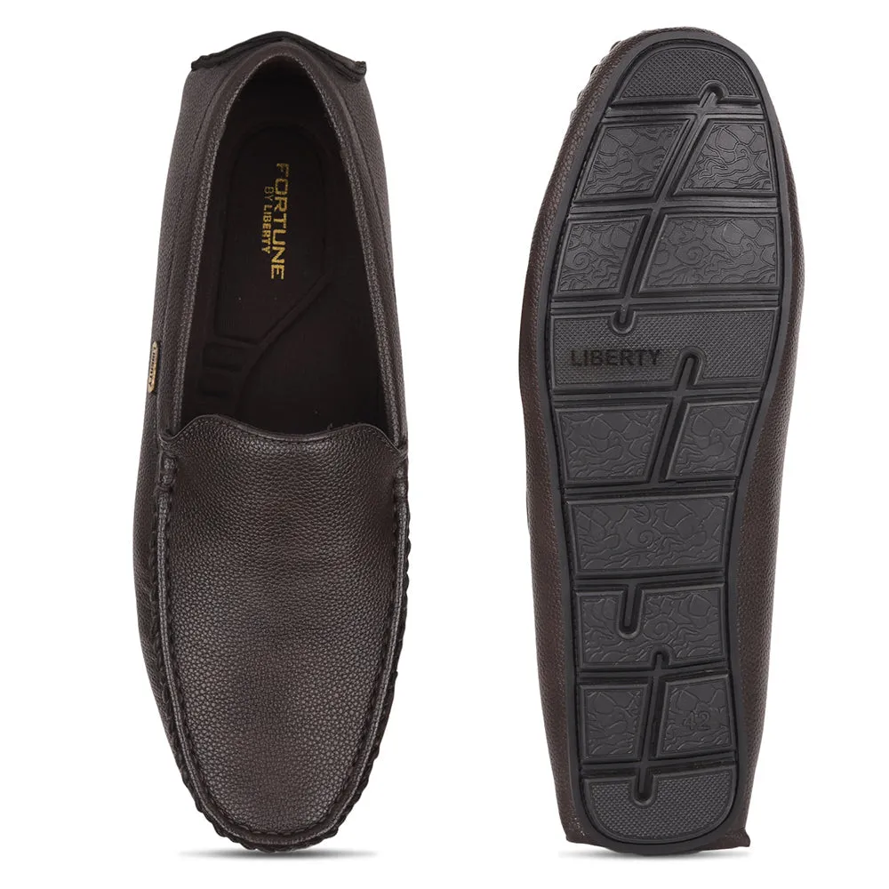 Firm Power Grass Walk Fortune Brown Loafers For Men VCL-108 By Liberty