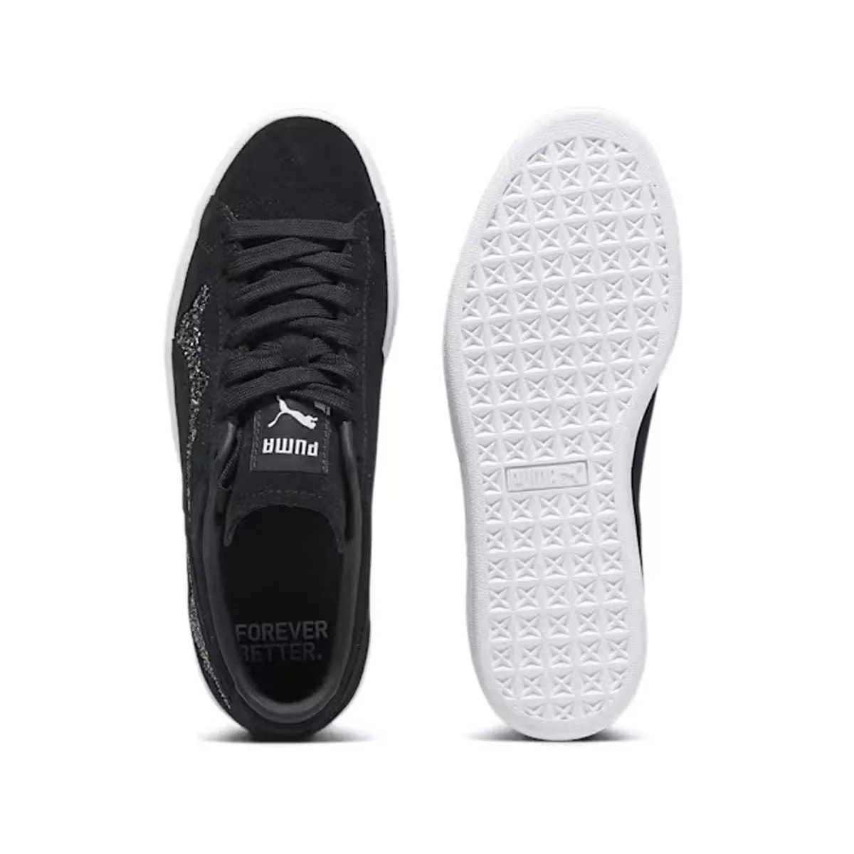 Swing Step Soft Sole Shoes   Swarovski Wmns Suede 'Black'