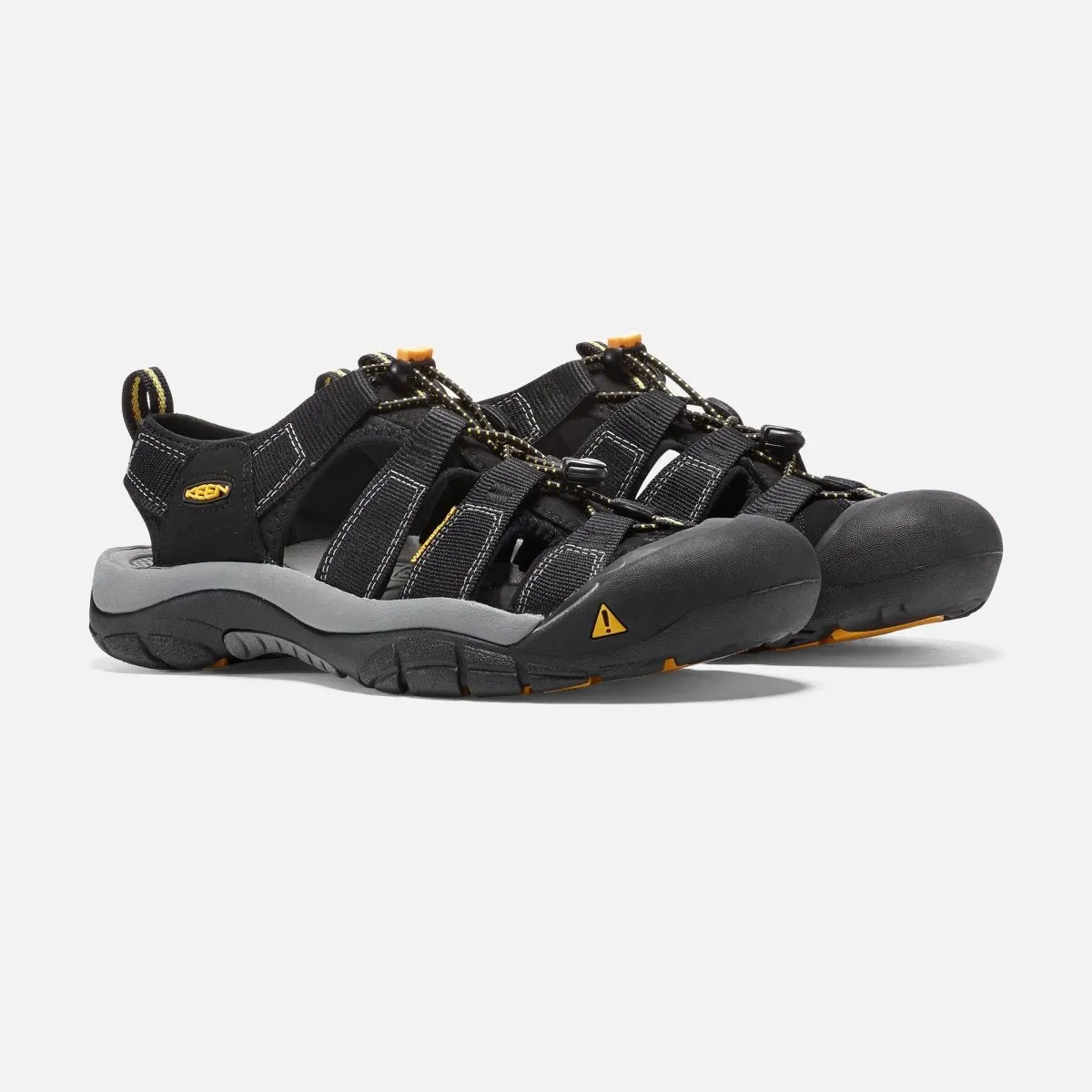 clean design Keen Men's Newport H2 Black Fabric Water Friendly