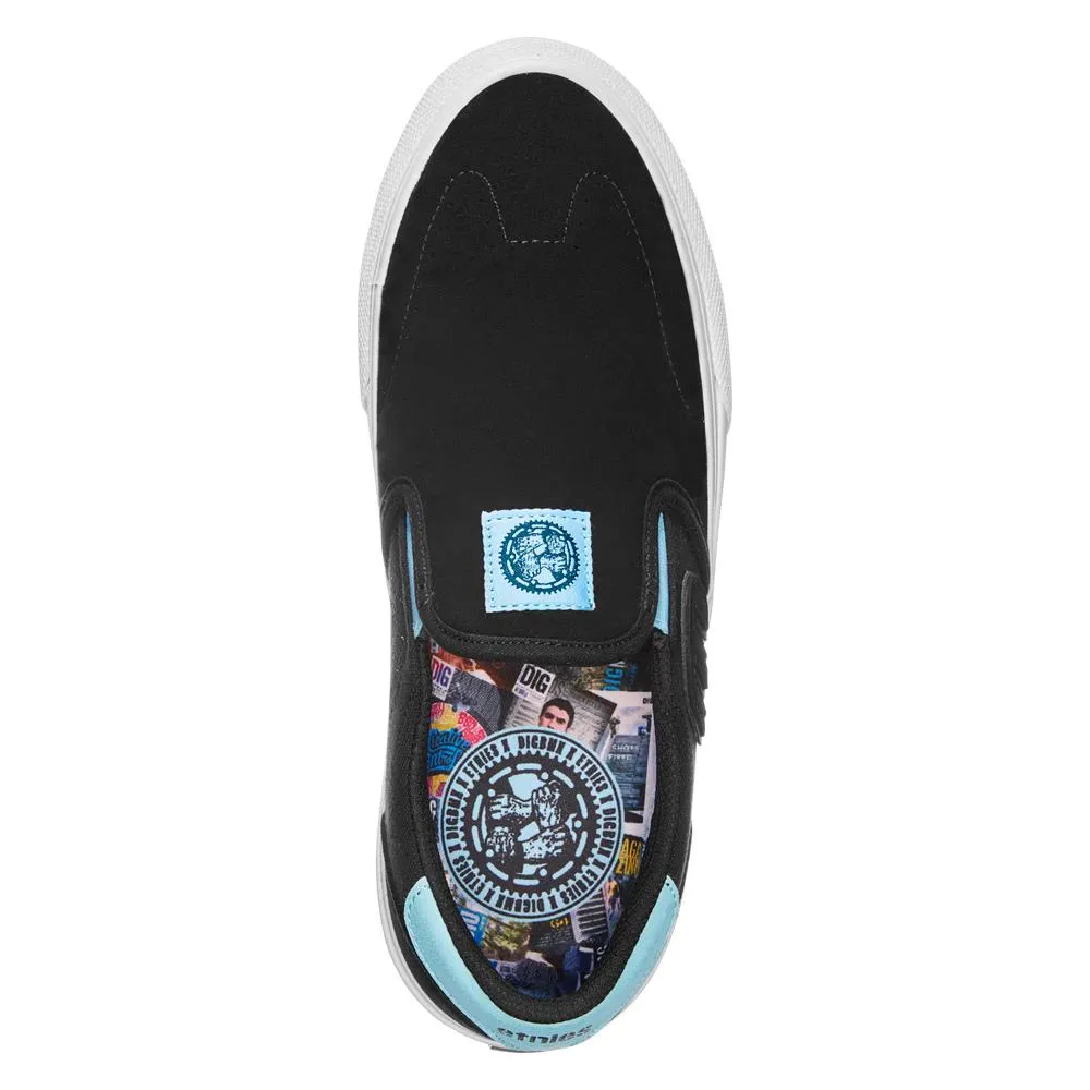 Etnies Lo-Cut Slip x Dig - Black/Blue Handmade Craft Anytime Fit
