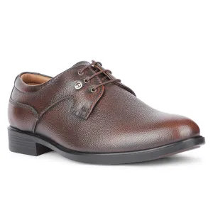 Healers Formal Brown Lacing Derby Shoes For Men S201-05 By Liberty Timeless Formal Style