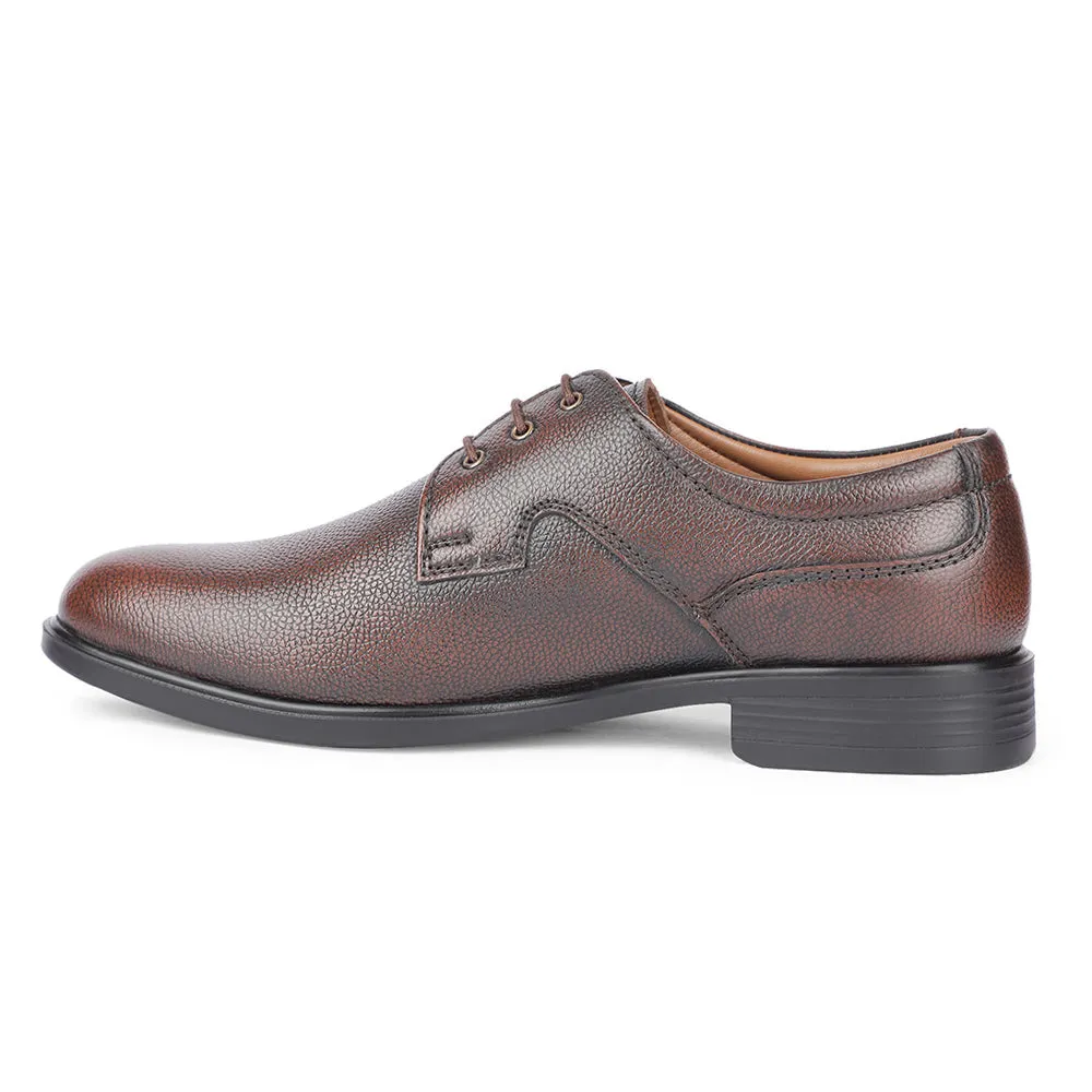 weekday wear Healers Formal Brown Lacing Derby Shoes For Men S201-05 By Liberty