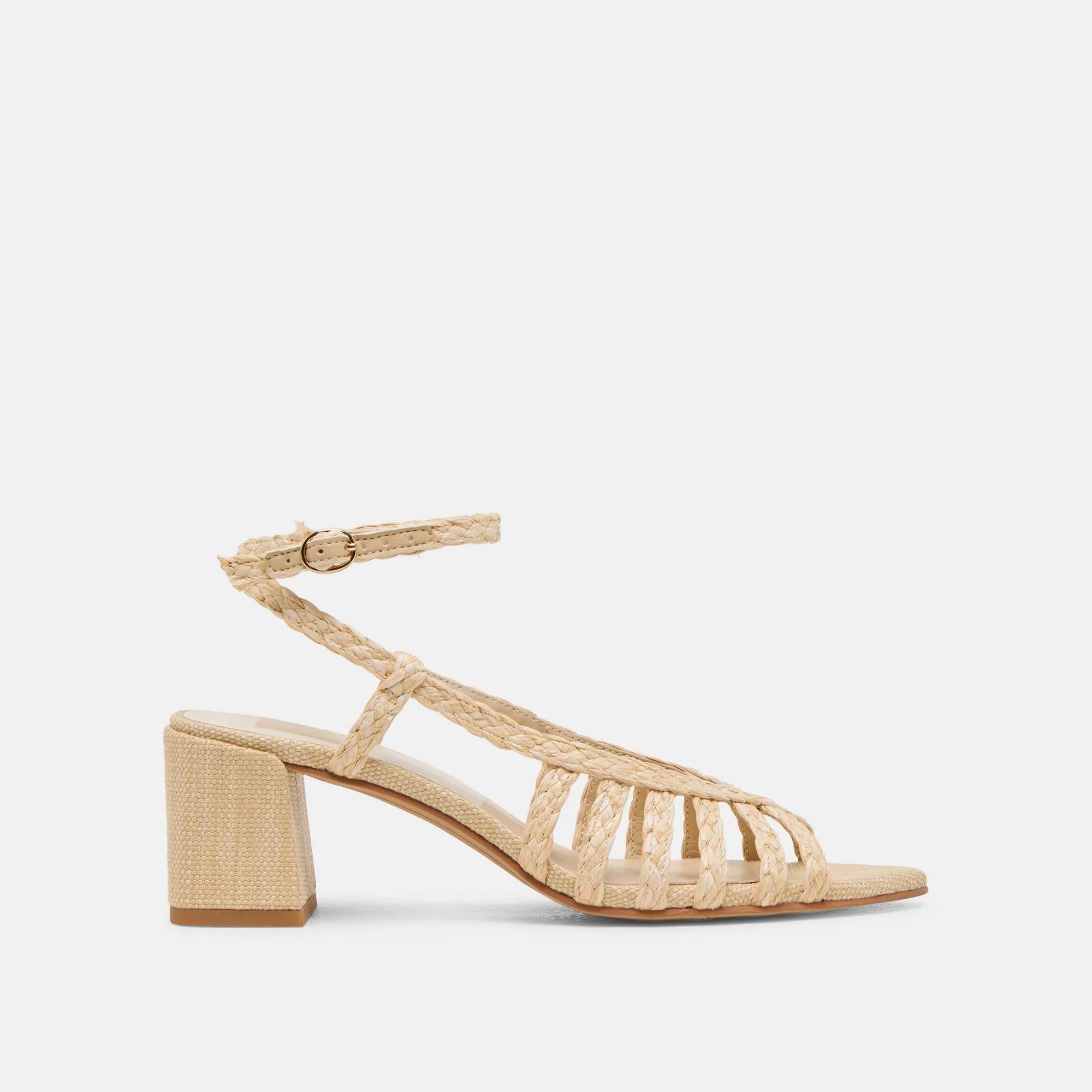 YASMIN HEELS NATURAL RAFFIA Work Pumps