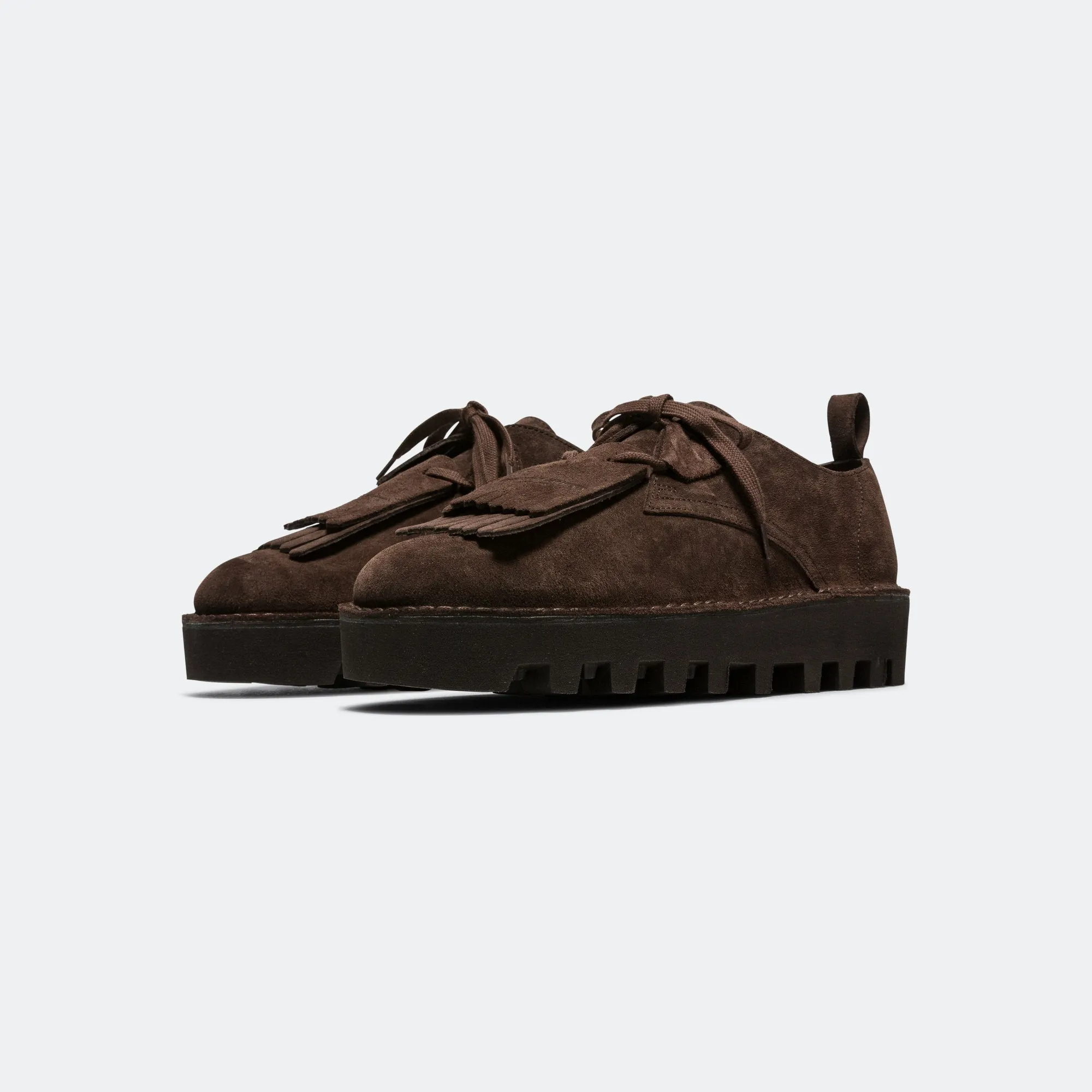 Narrow Desert Khan x Engineered Garments - Brown Suede